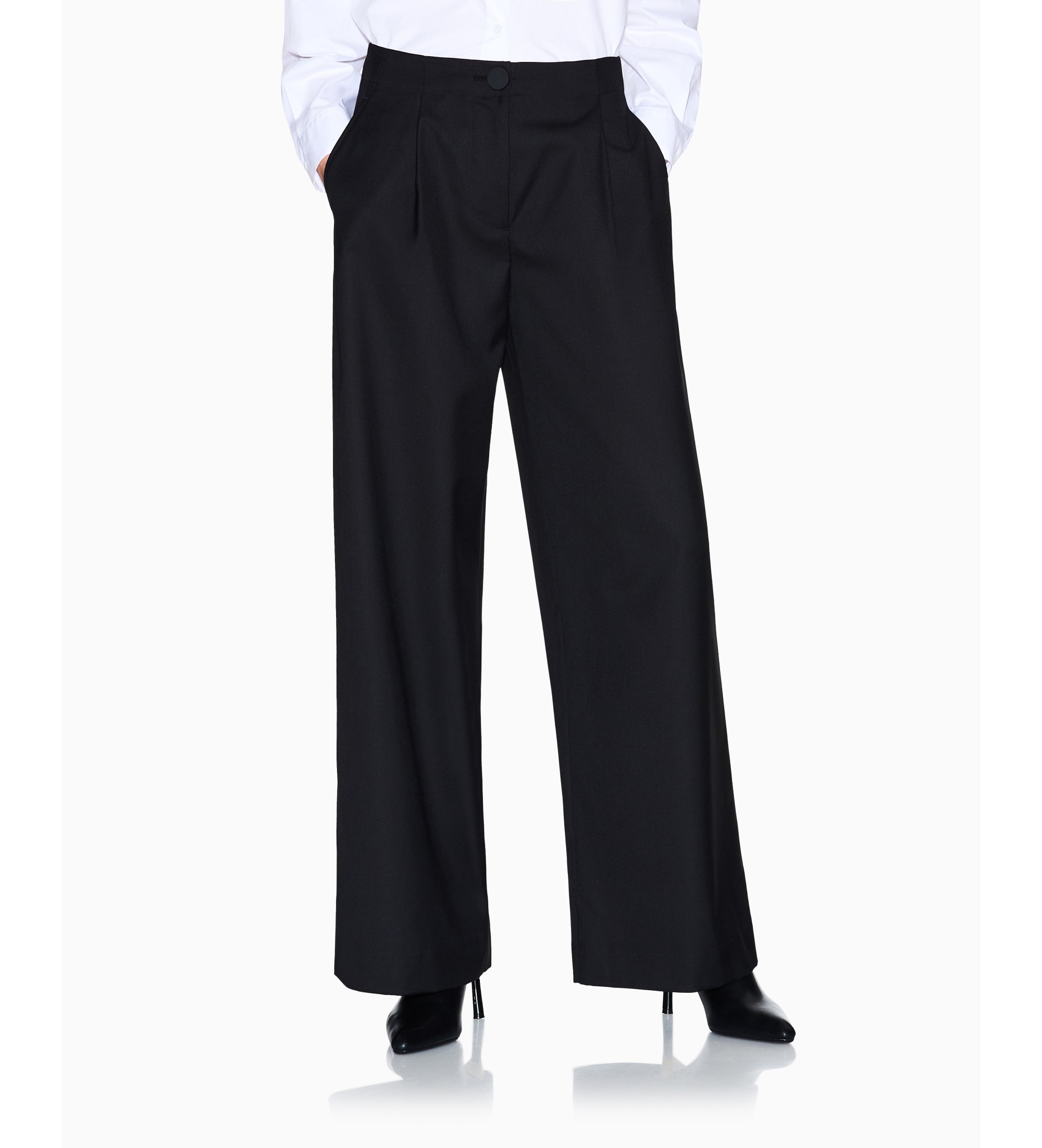 A|X Armani Exchange für Damen. XW001919AF10855UC001 Twillhose schwarz (L), Lässig, Klassisch, Polyester