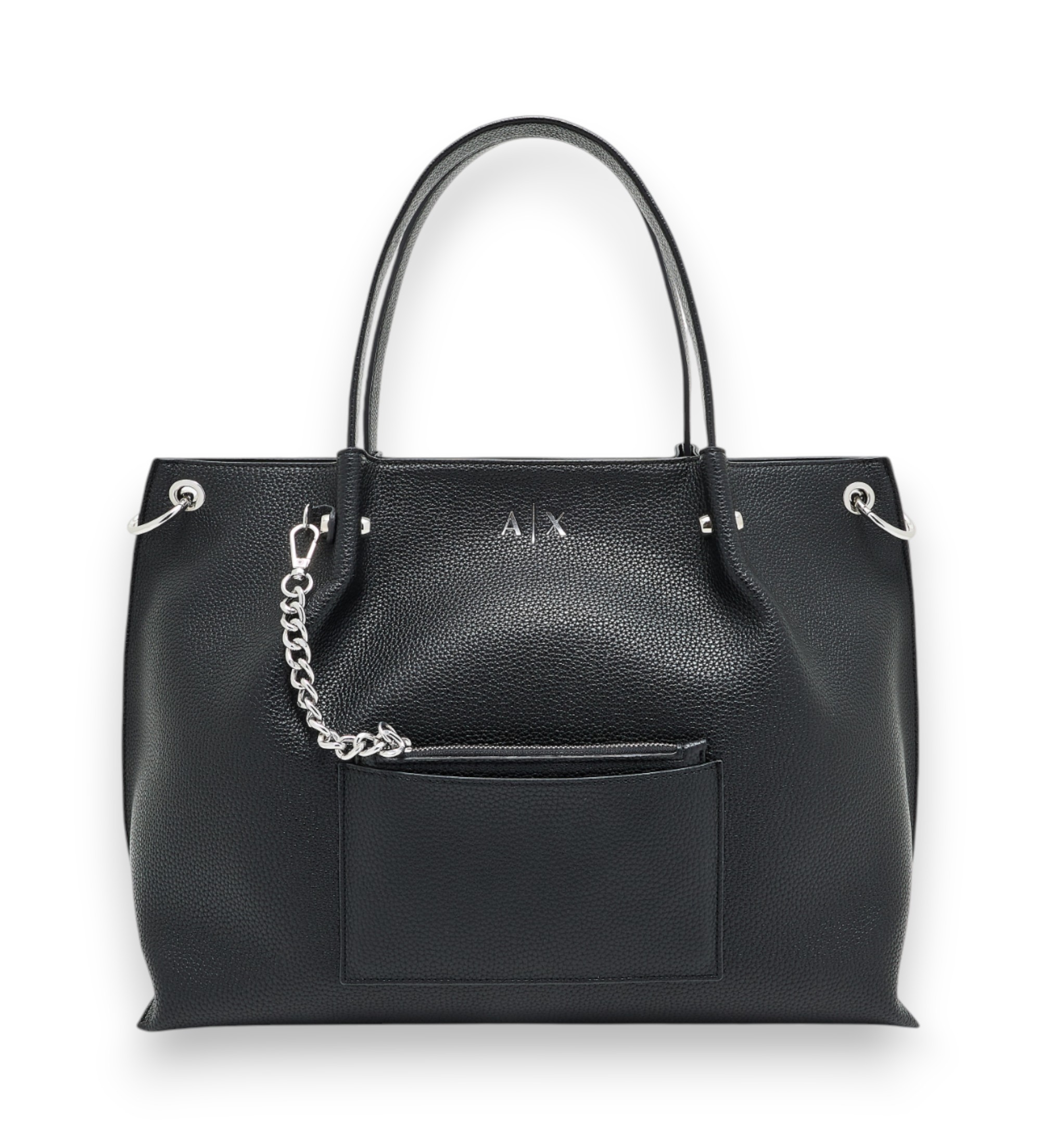 A|X Armani Exchange für Damen. XW001211AF15625UC001 Schwarze Kettenhandtasche (OSFA), Lässig, Polyester