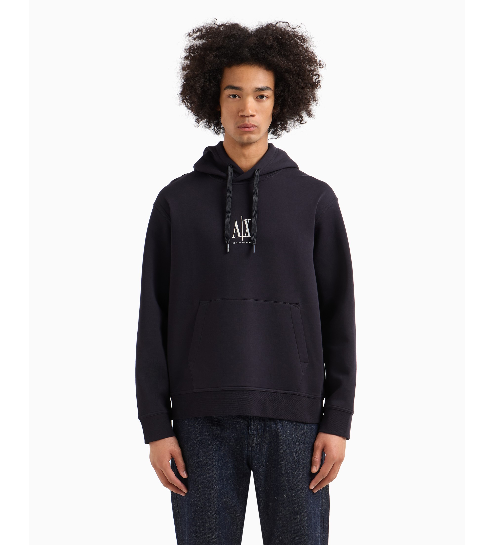 A|X Armani Exchange für Herren. XM000369AF10818UB101 Lässiges marineblaues Sweatshirt (M), Baumwolle