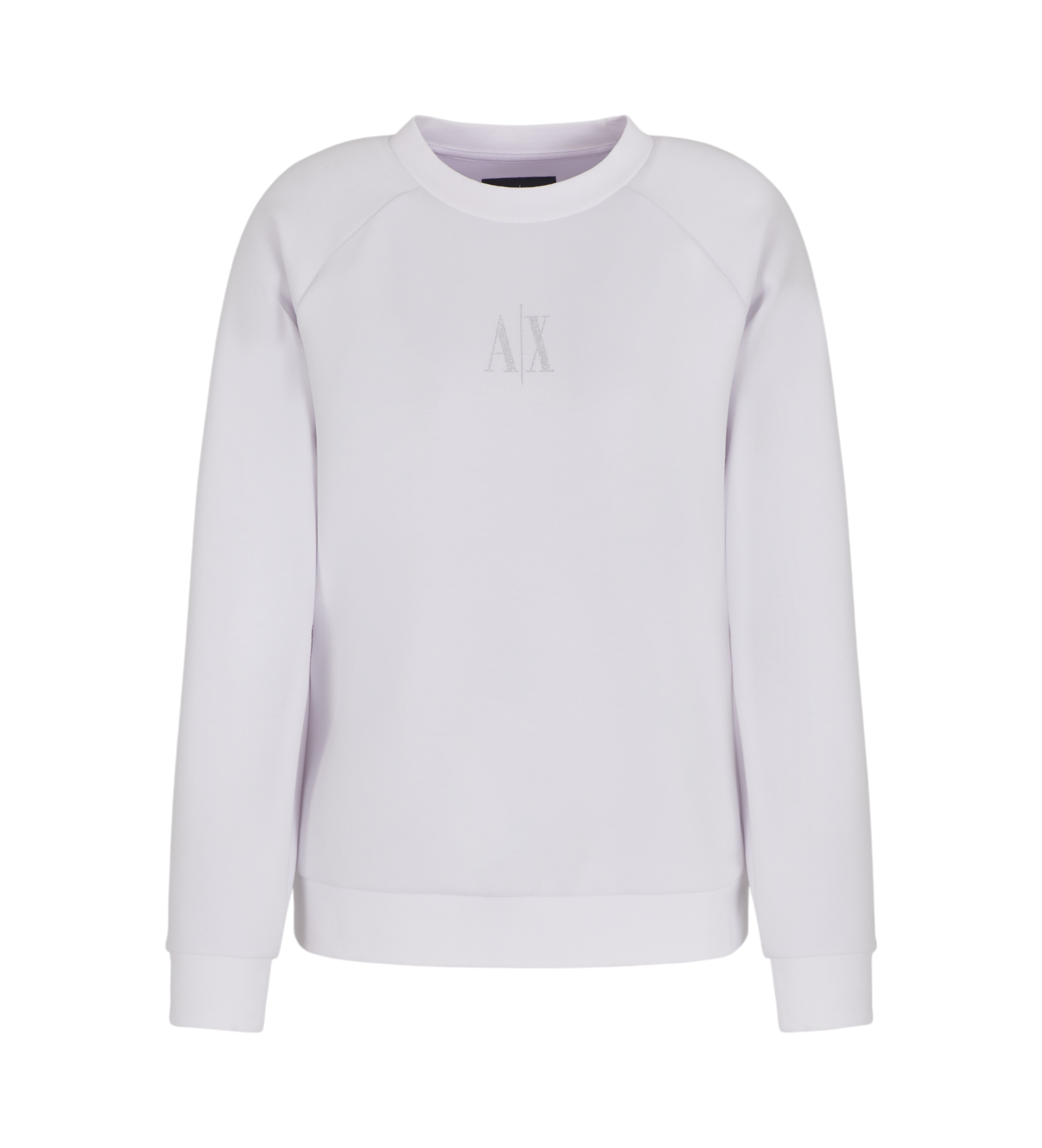 A|X Armani Exchange für Damen. XW000826AF13397U0002 Sweatshirt mit Rundhalsausschnitt und weißem Logo (M), Lässig, Sportlich, Multisport, Vi