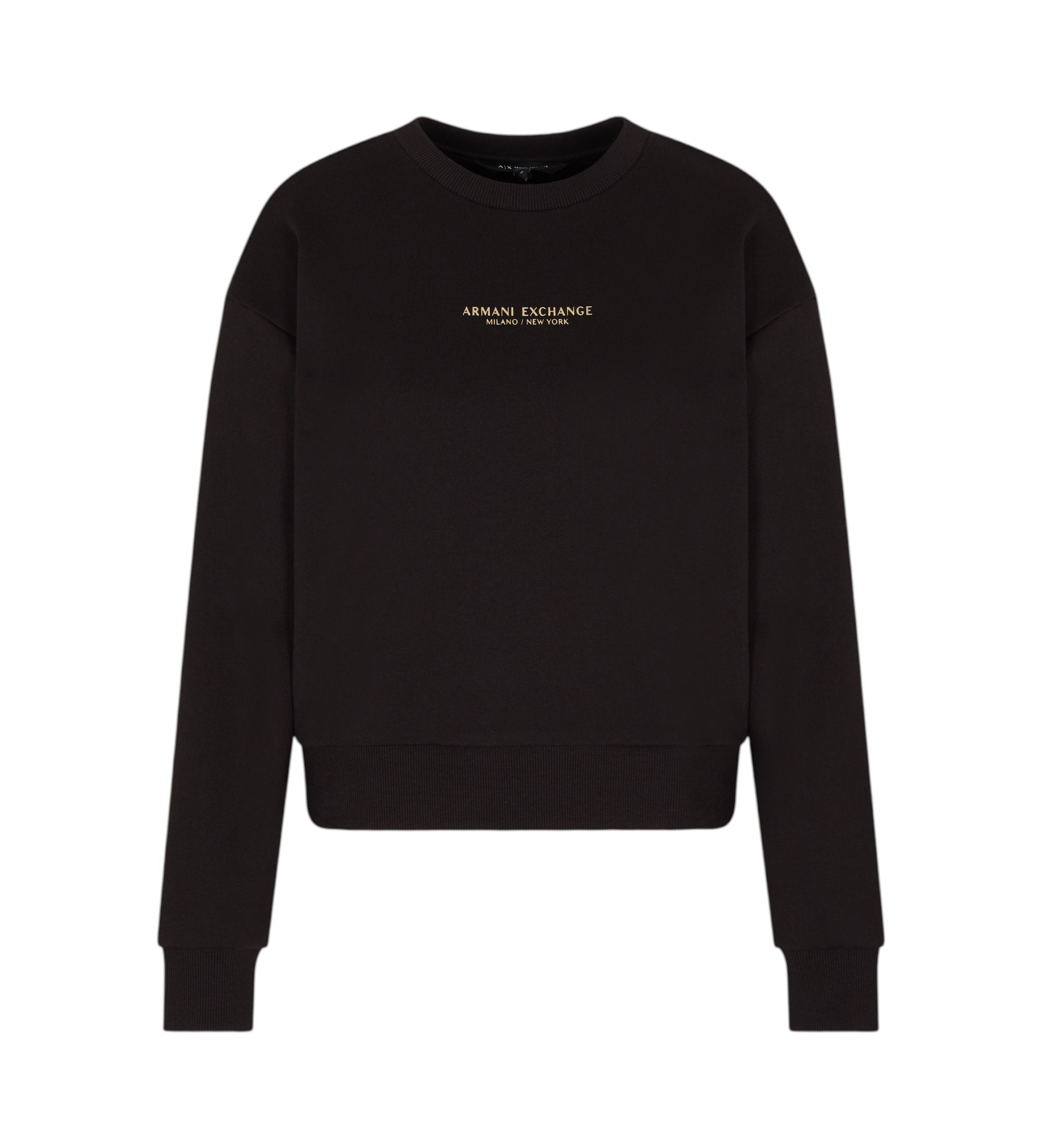 A|X Armani Exchange für Damen. XW001451AF10830MC021 Regular Fit Sweatshirt schwarz (M), Lässig, Baumwolle, Langarm
