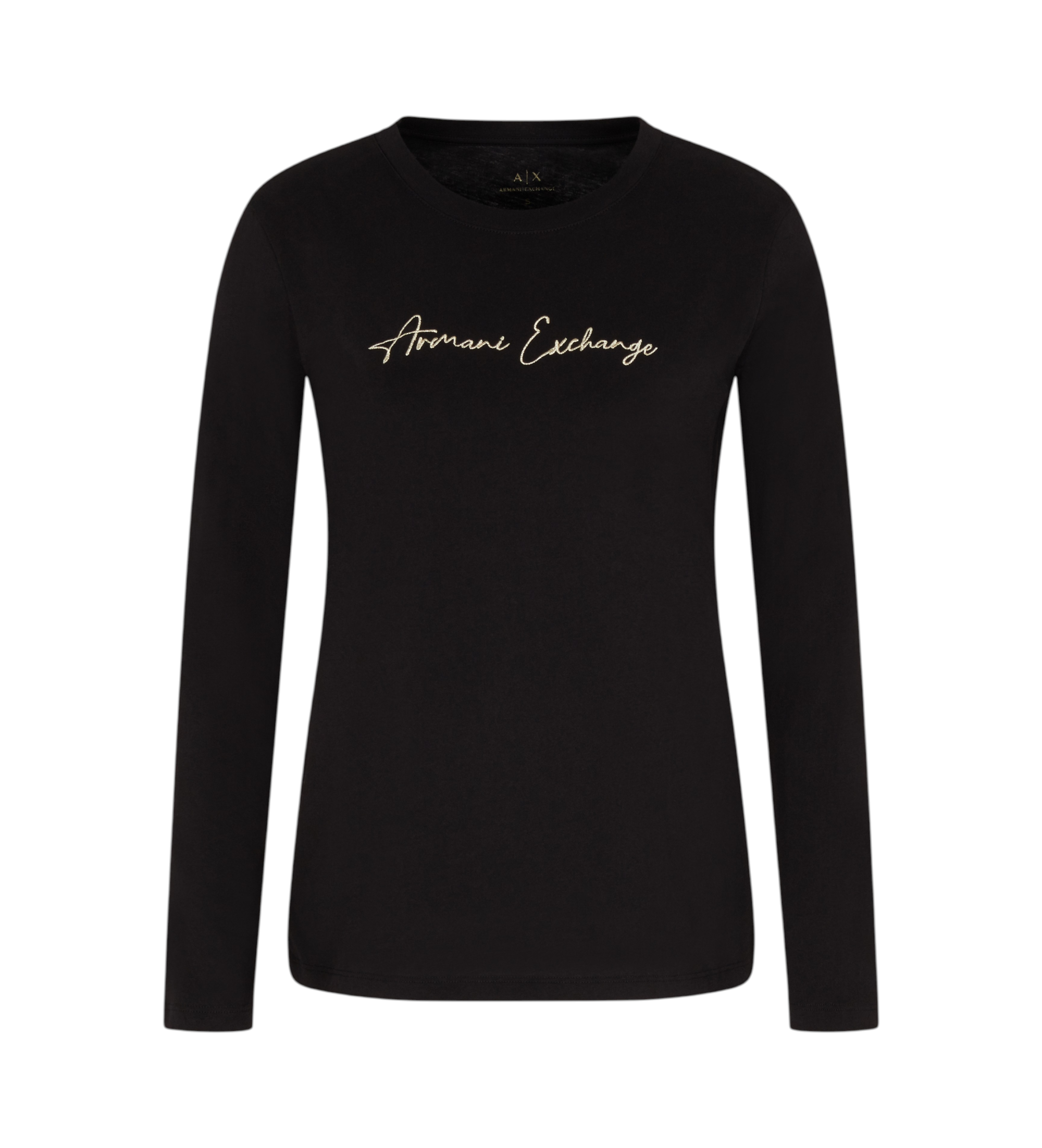 A|X Armani Exchange für Damen. XW001456AF10356MC021 T-shirt Marca schwarz (XXL), Lässig, Baumwolle, Langarm