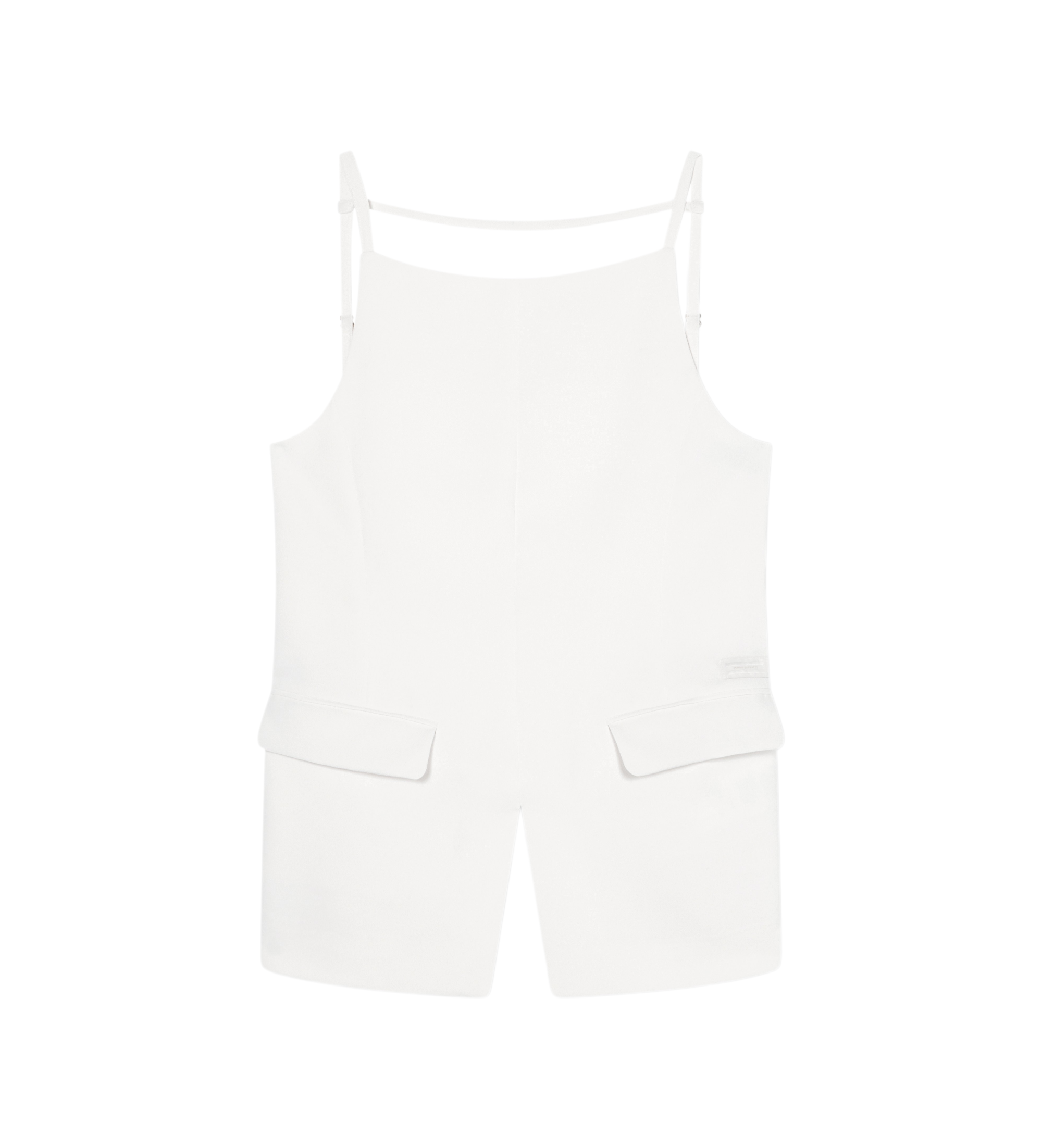 A|X Armani Exchange für Damen. XW001952AF21555U1003 Weißes ärmelloses Oberteil (M), Lässig, Polyester, Ärmellos / Hosenträger