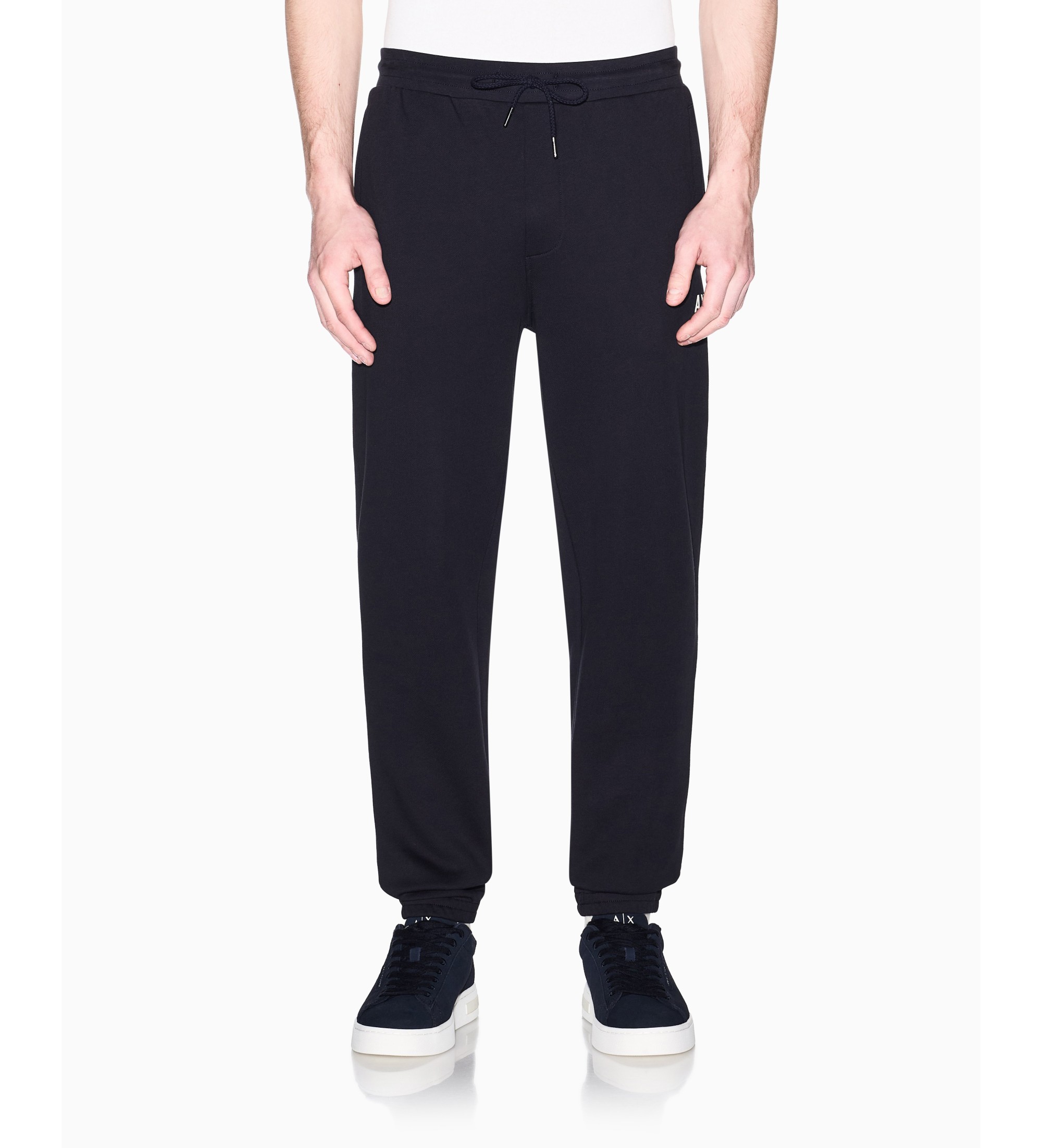 A|X Armani Exchange für Herren. XM002447AF22124UB101 Marineblaue Diagonalhose (S), Lässig, Sportlich, Baumwolle
