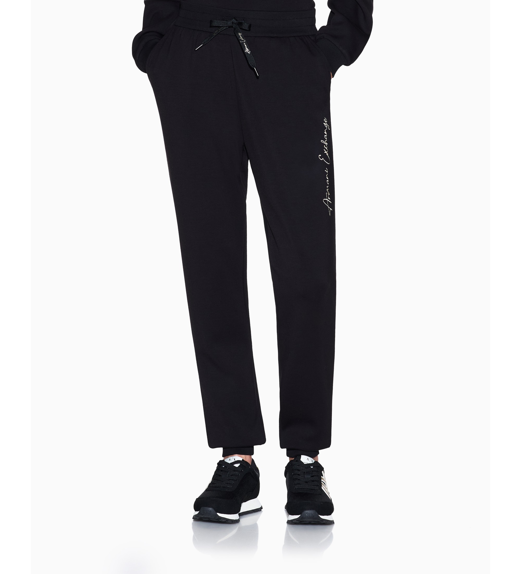 A|X Armani Exchange für Damen. XW000837AF13397MC021 Jogginghose schwarz (L), Lässig, Viskose