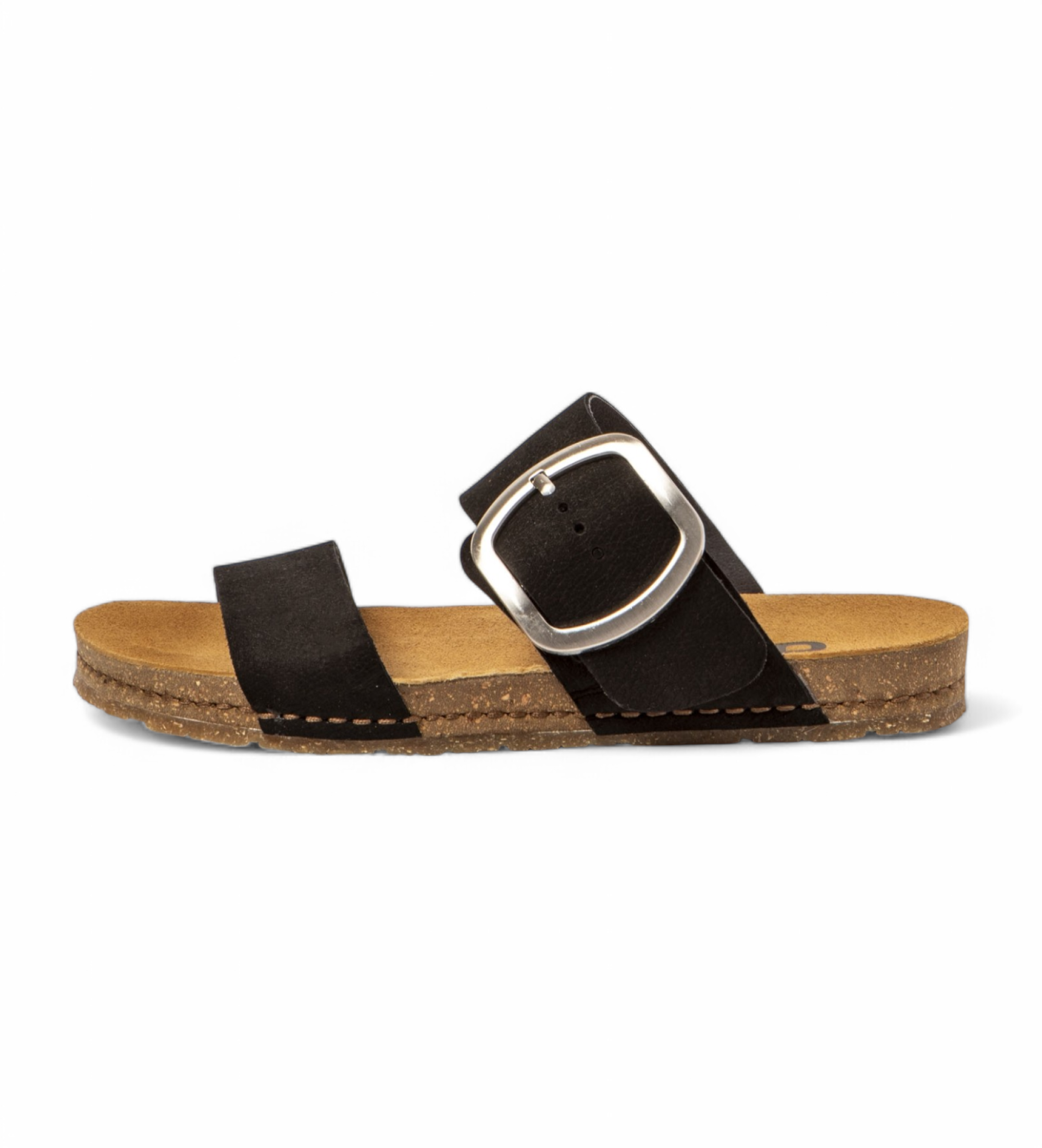 Art für Damen. 101751101003_001 Ledersandalen 0175 Creta schwarz (41), Wohnung, Schnalle, Lässig