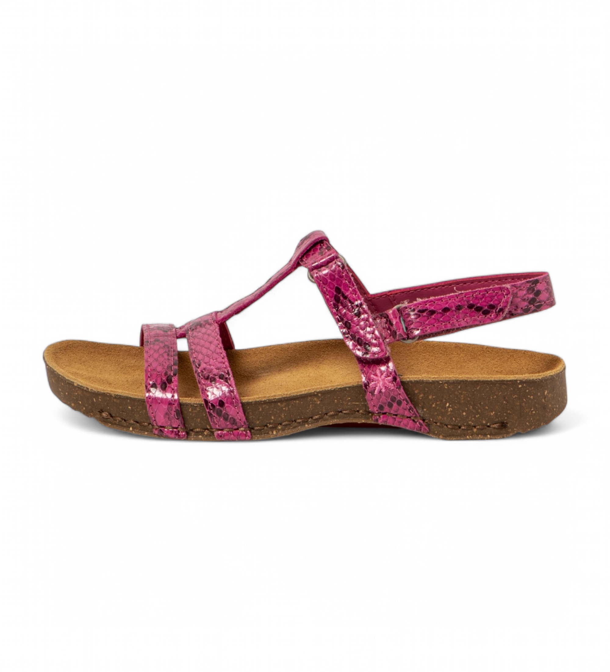 Art für Damen. 10946S1O8003_043 Ledersandalen 0946S I Breathe rosa (36), Wohnung, Klettverschluss, Lässig