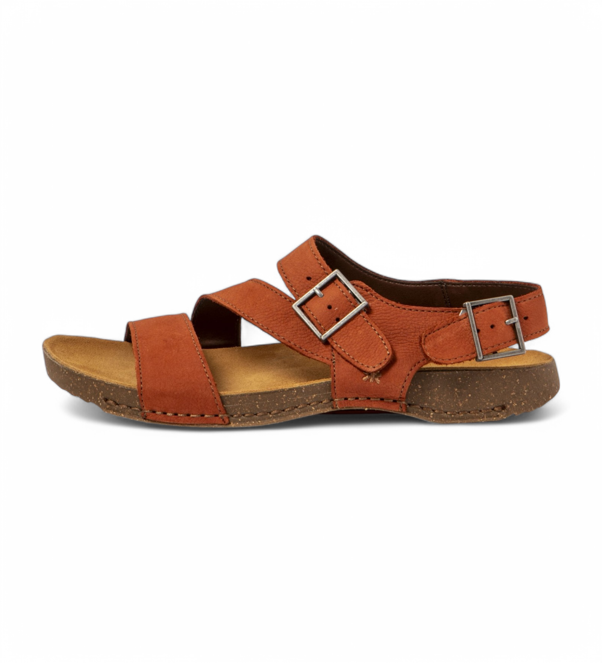 Art Unisex. 109997MH0003_006 Ledersandalen 0999 I Breathe orange (44), Wohnung, Schnalle, Lässig