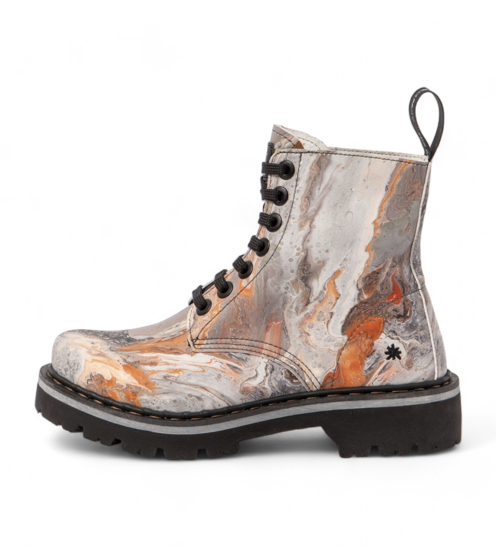Art für Damen. 11166P11WZ03_ESP Stiefelette 1166P grau (36), Stoff, Wohnung, Schnürsenkel, Lässig