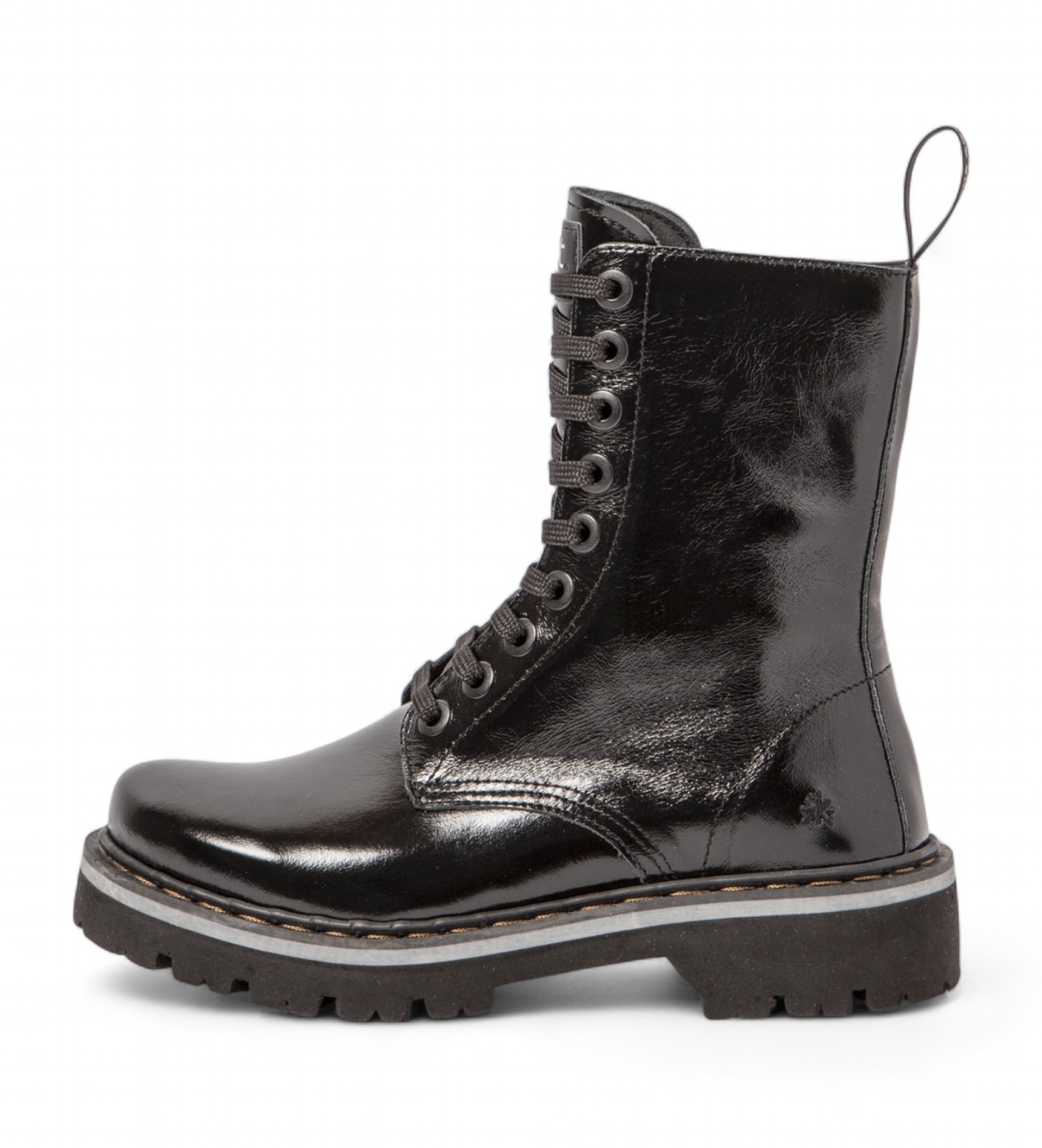 Art für Damen. 111671101003_001 Lederstiefeletten 1167 schwarz (43), Wohnung, Schnürsenkel, Reißverschluss, Lässig