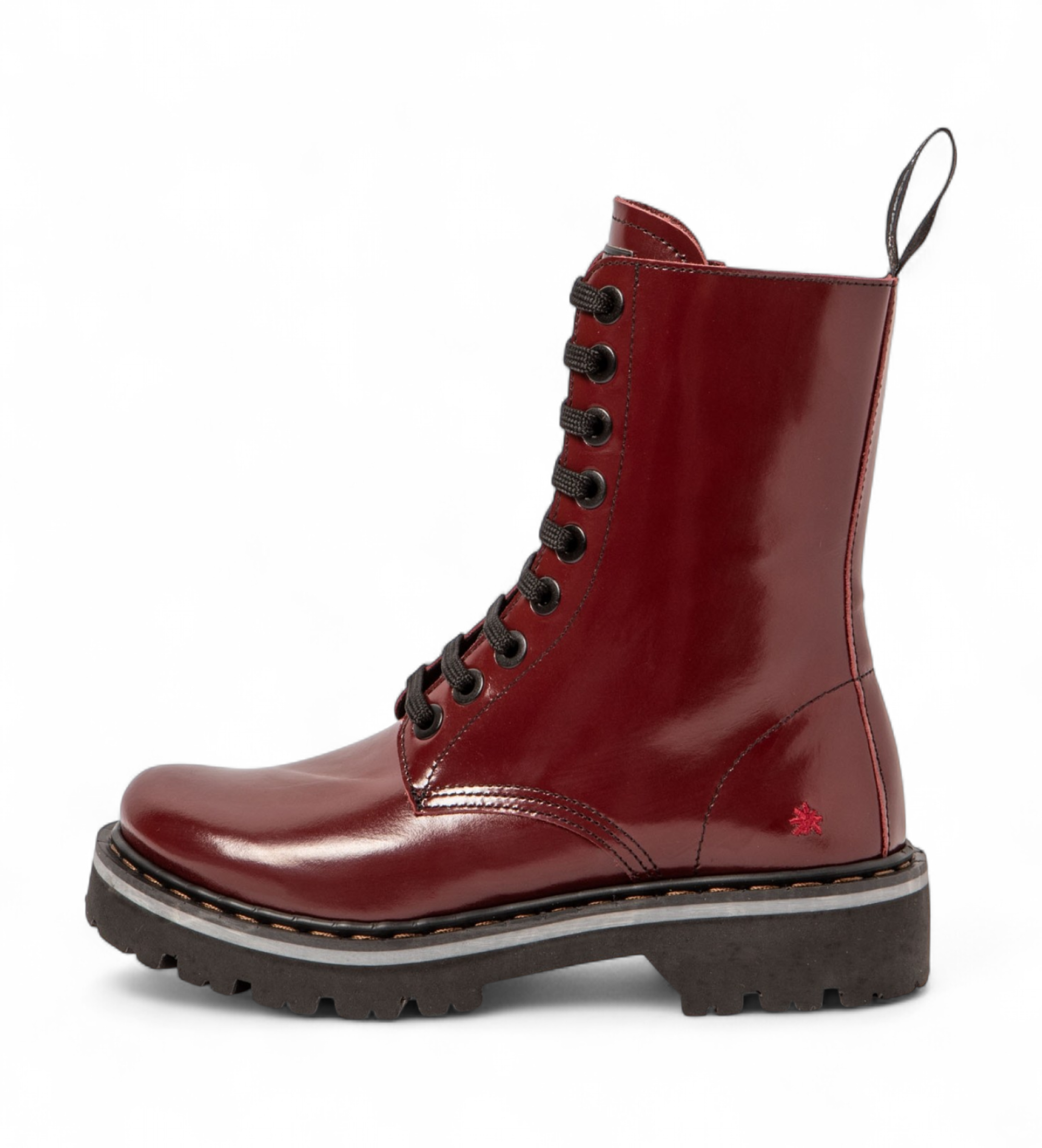 Art Unisex. 111671167003_008 Leder-Stiefeletten 1167 Marina burgundy (38), Wohnung, Reißverschluss, Lässig, Bordeaux