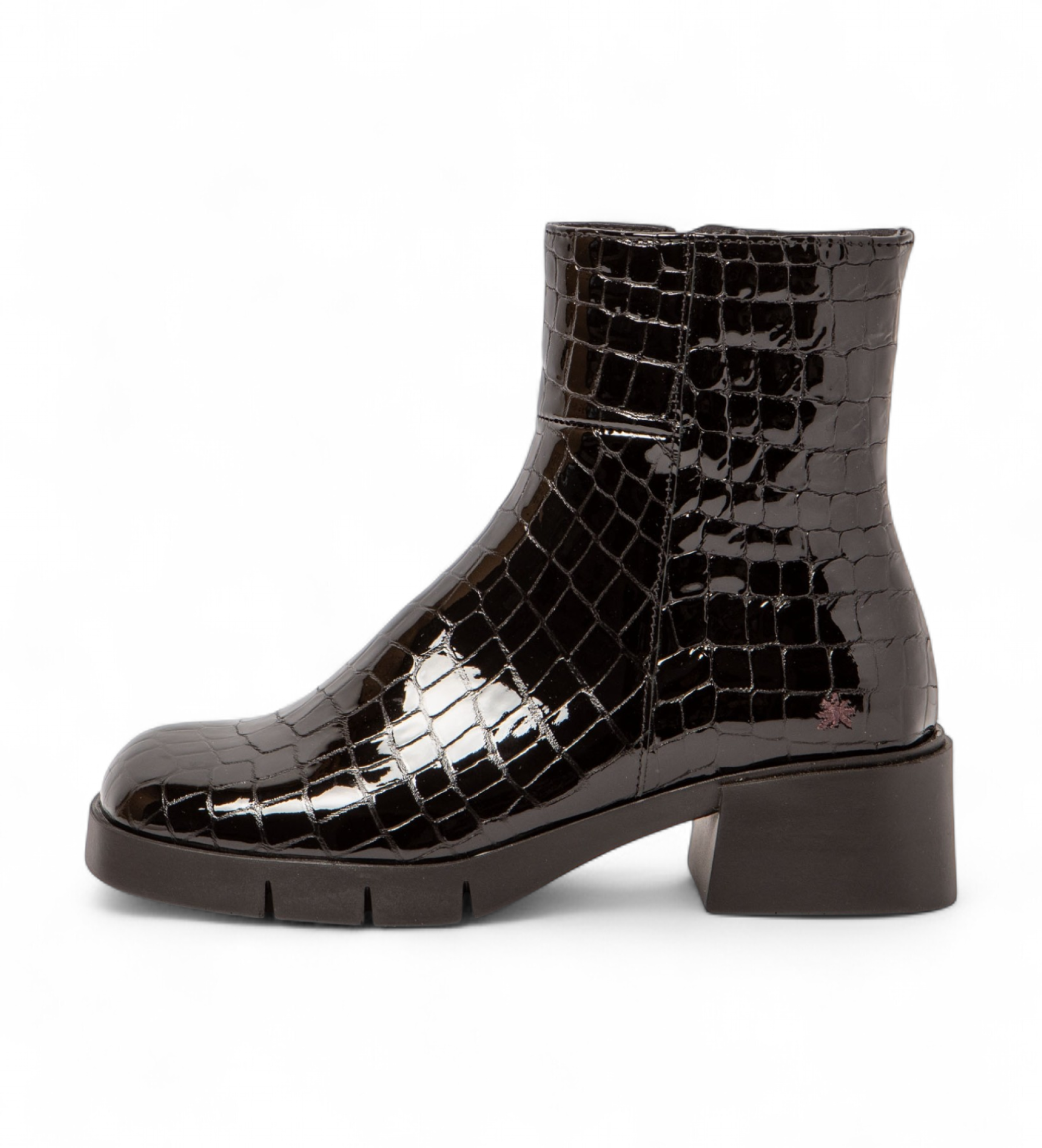 Art für Damen. 112841301003_001 Lederstiefeletten 1284 Warsaw schwarz (36), 3 bis 5 cm, Reißverschluss, Lässig
