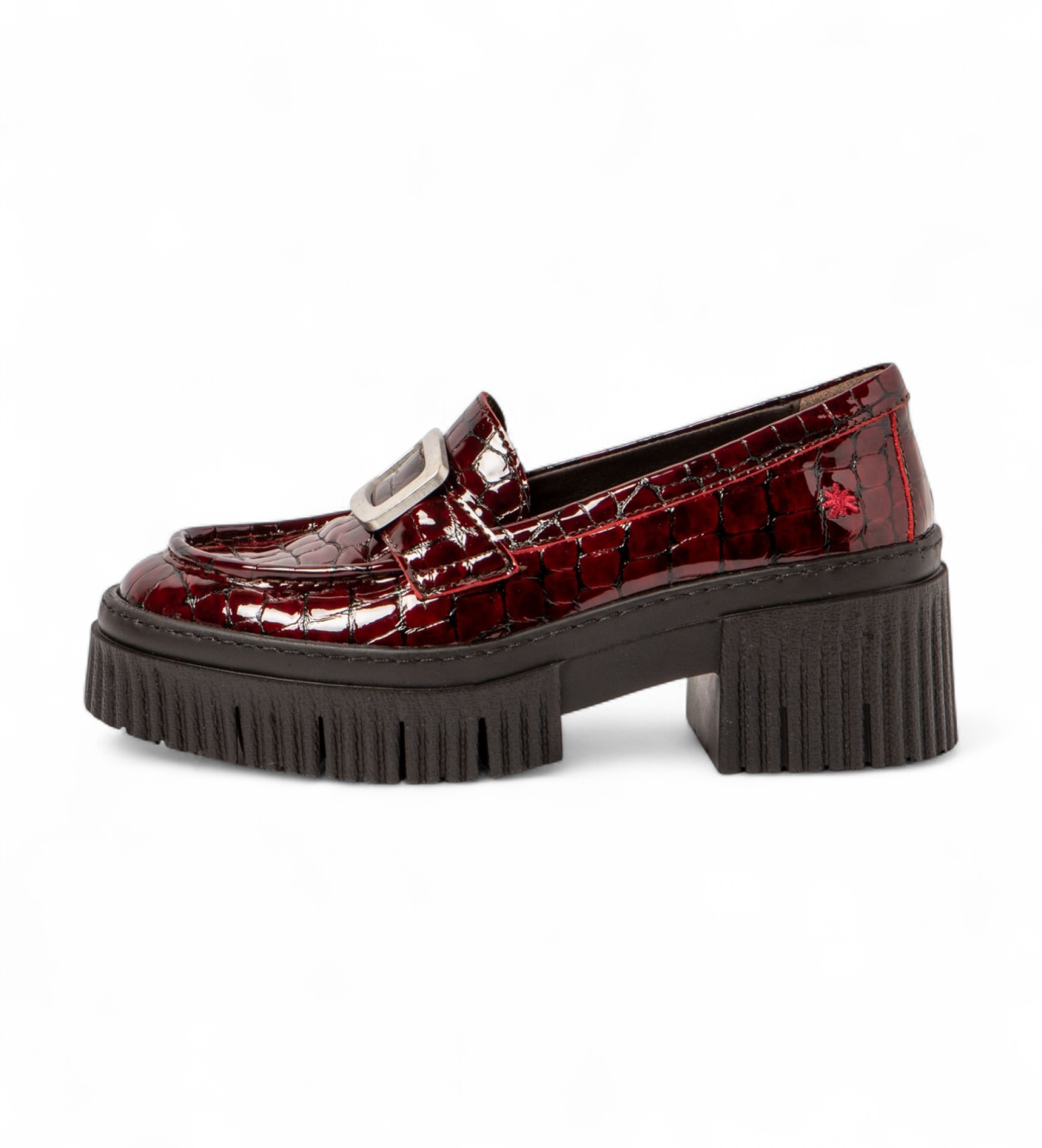 Art für Damen. 113721267003_008 Lederschuhe 1372 York burgundy (37), 3 bis 5 cm, Keine, Lässig, Klassisch, Bordeaux