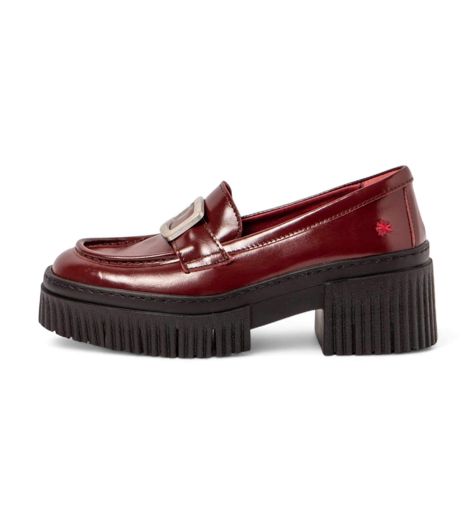 Art für Damen. 113721167003_008 Lederschuhe 1372 York kastanienbraun (40), 3 bis 5 cm, Keine, Lässig, Klassisch, Bordeaux