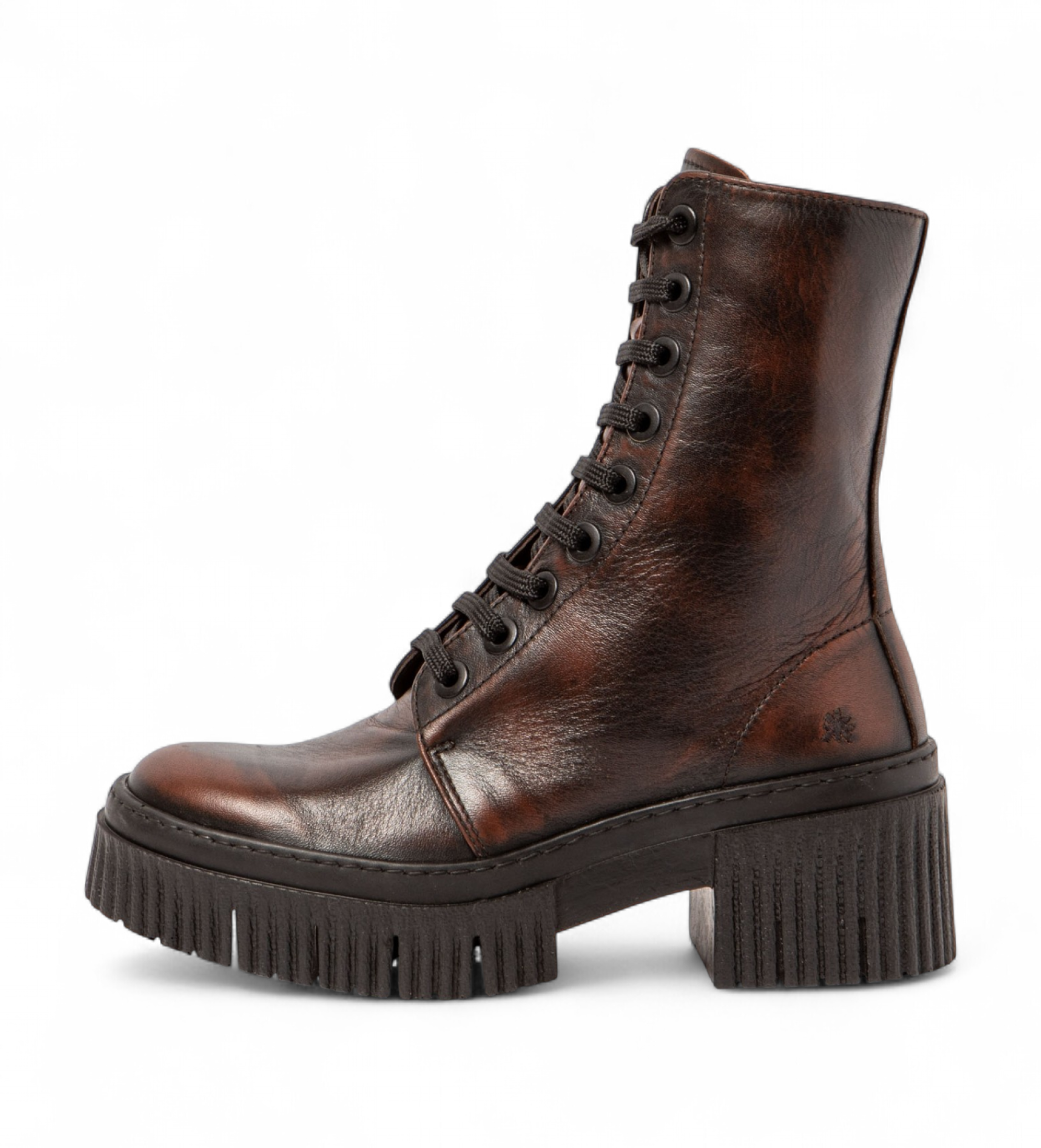 Art für Damen. 1137513E6003_012 Leder-Stiefeletten 1375 York braun (41), 3 bis 5 cm, Reißverschluss, Lässig