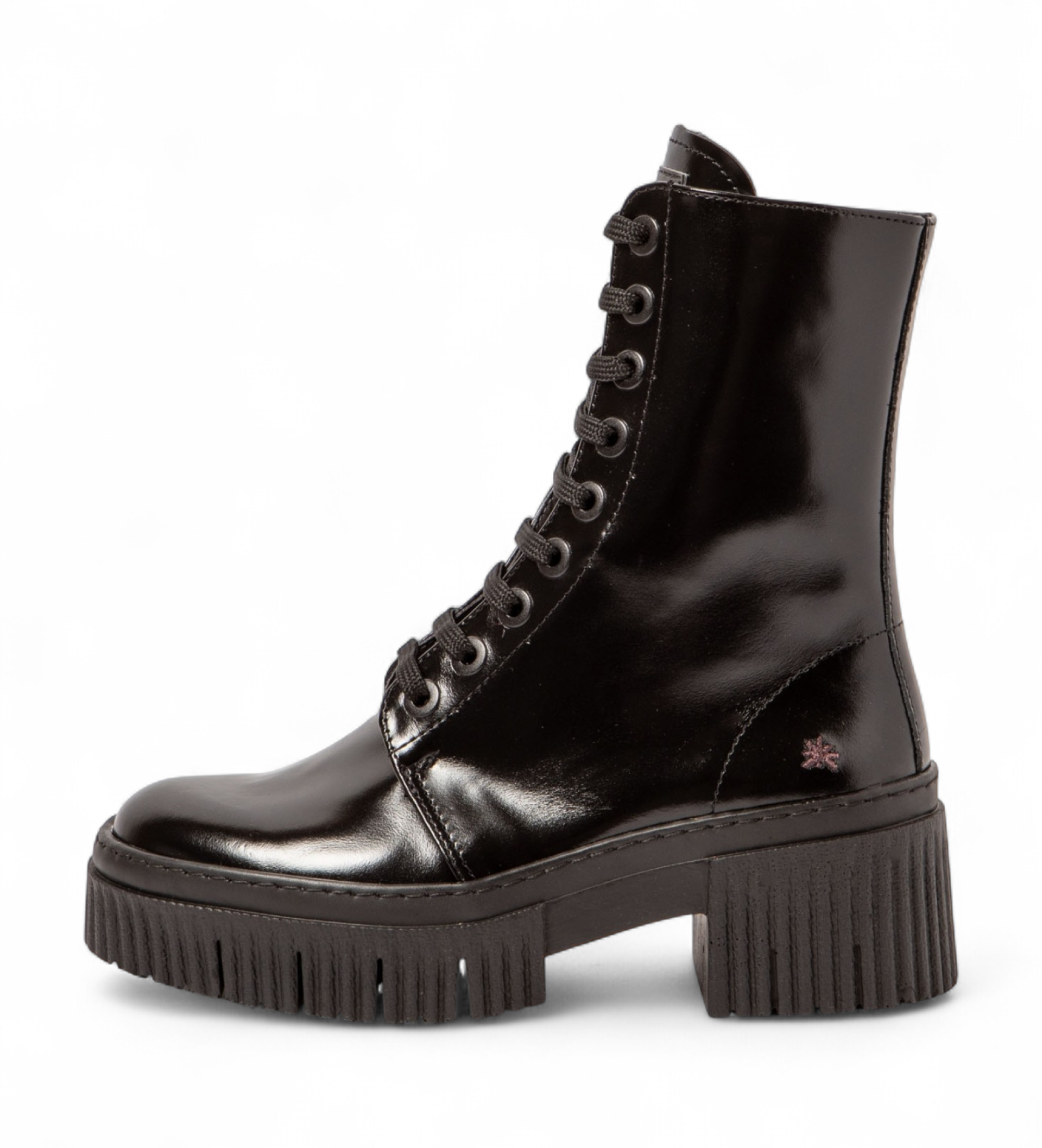Art für Damen. 113751401003_001 Leder-Stiefeletten 1375 York schwarz (42), 3 bis 5 cm, Reißverschluss, Lässig