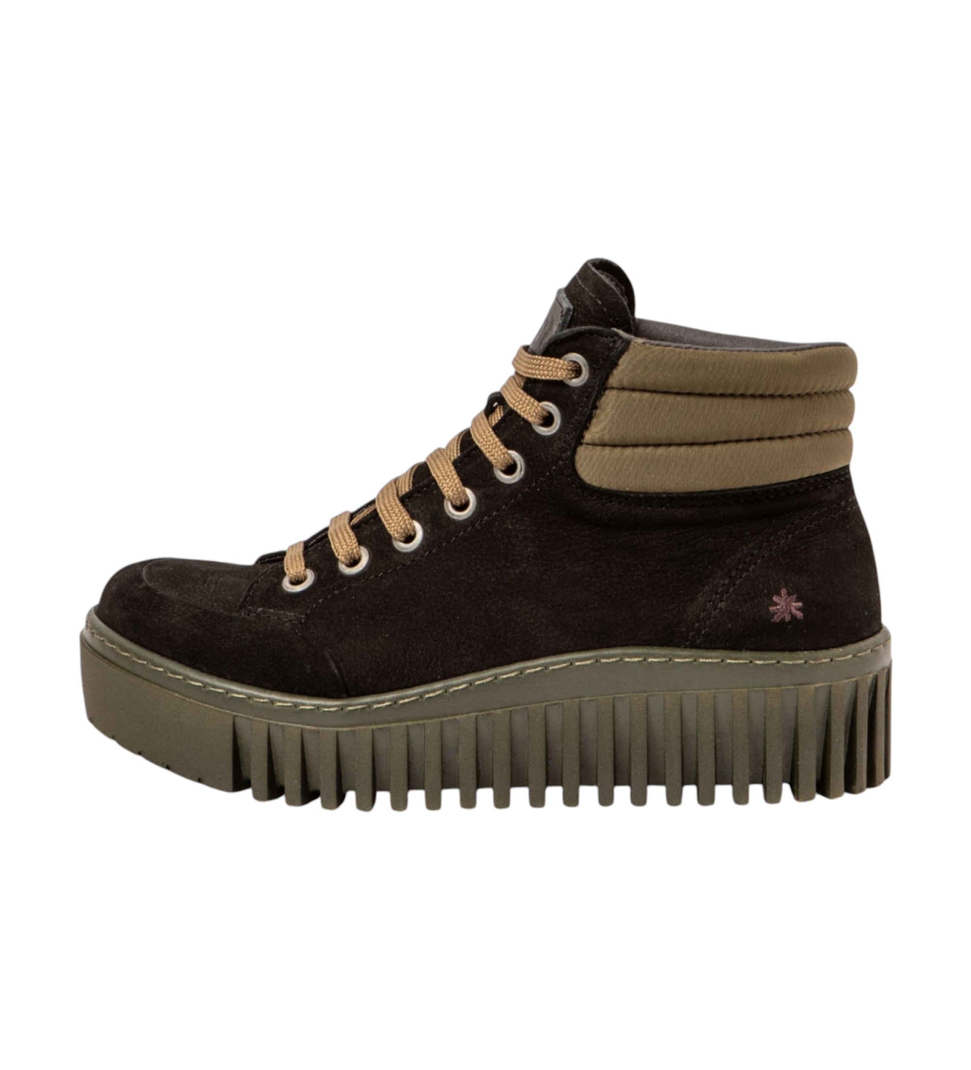 Art für Damen. 1153212Q9003_001 Leder-Stiefeletten 1532 Brighton schwarz (39), Wohnung, Wildleder, Schnürsenkel, Lässig