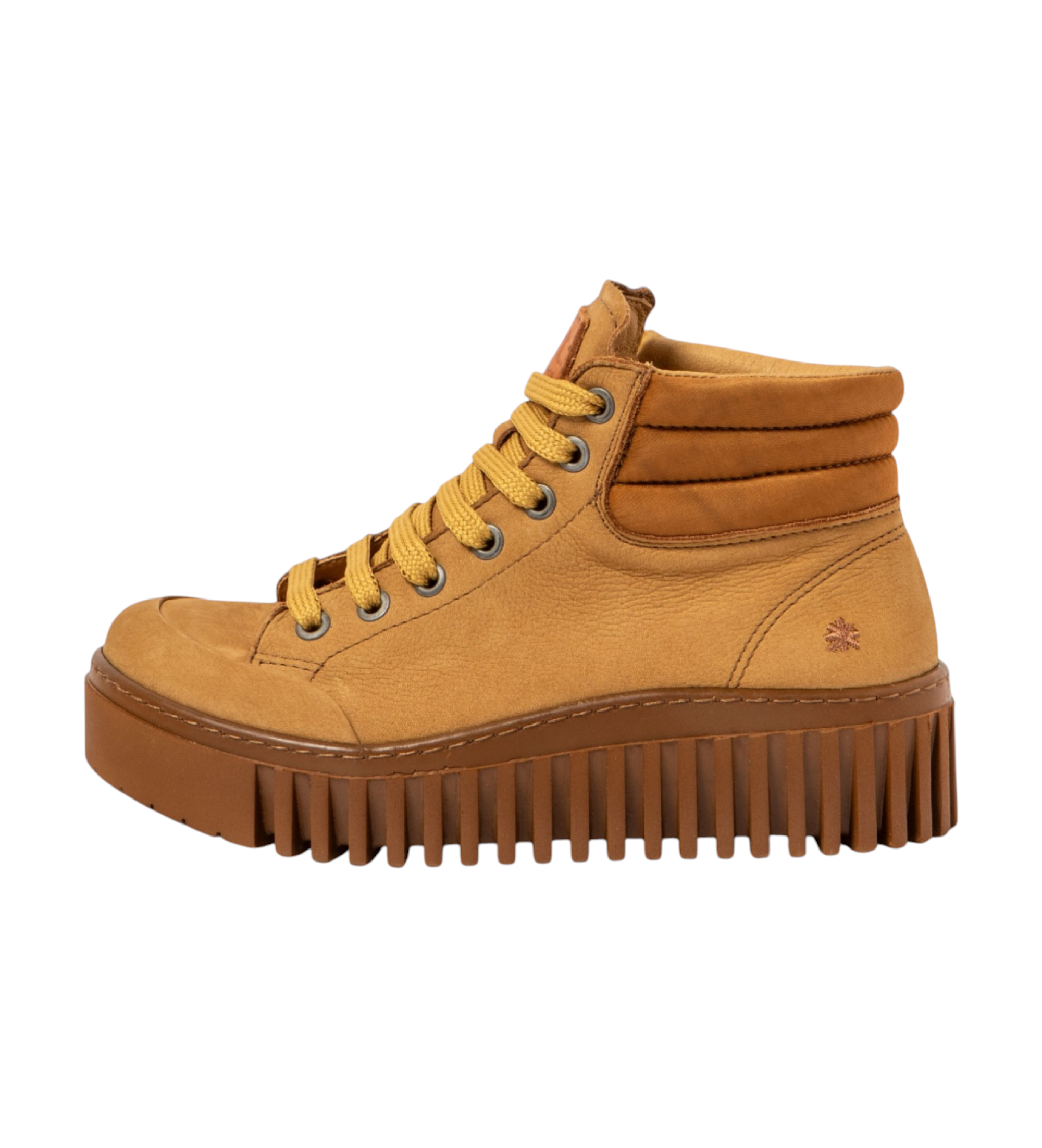 Art für Damen. 1153212ZM003_024 Leder Turnschuhe 1532 Brighton braun (39), 3 bis 5 cm, Schnürsenkel, Lässig