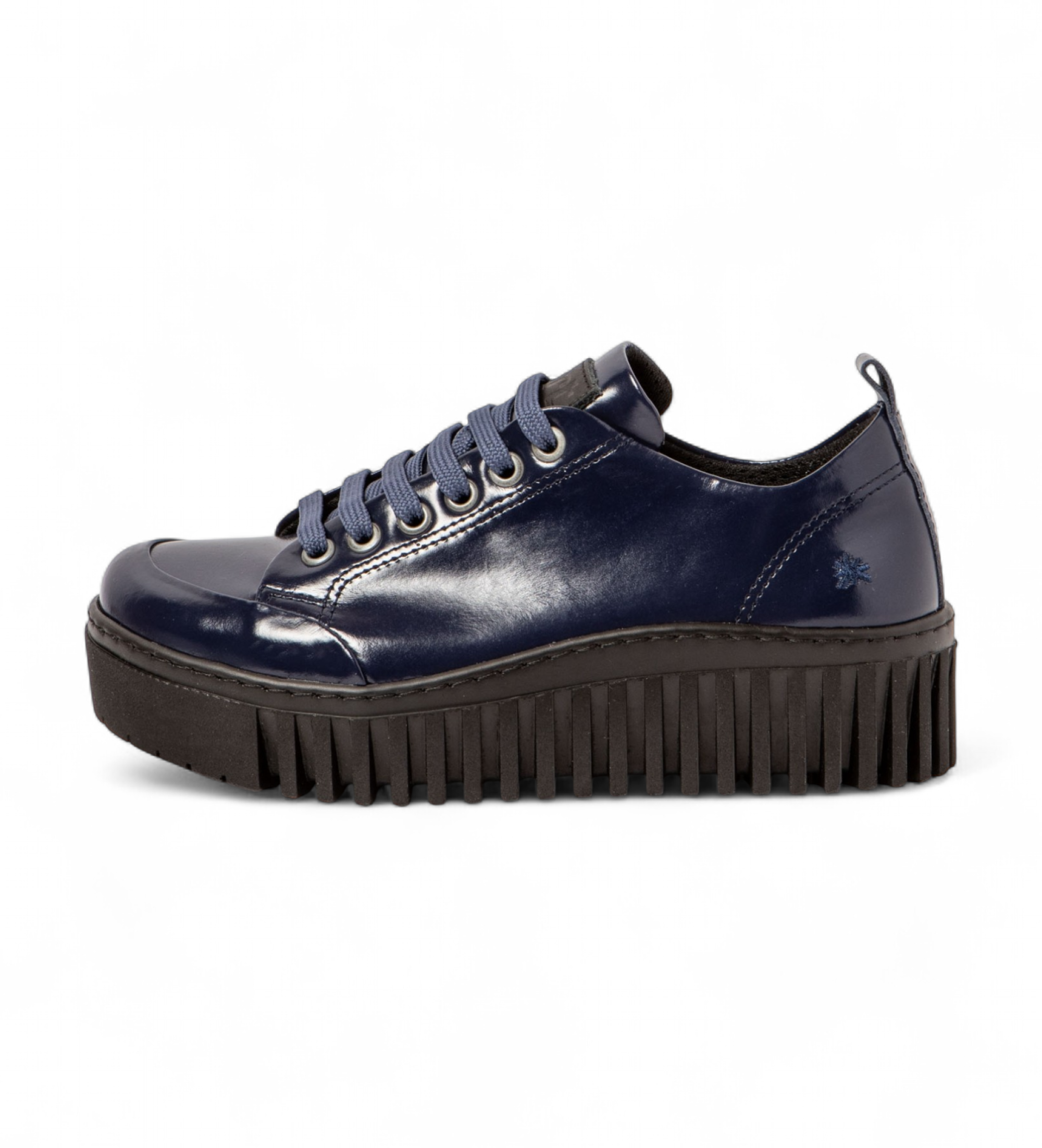 Art für Damen. 115351566003_0B0 Leder Turnschuhe 1535 Brighton navy (36), 3 bis 5 cm, Schnürsenkel, Lässig, Marine