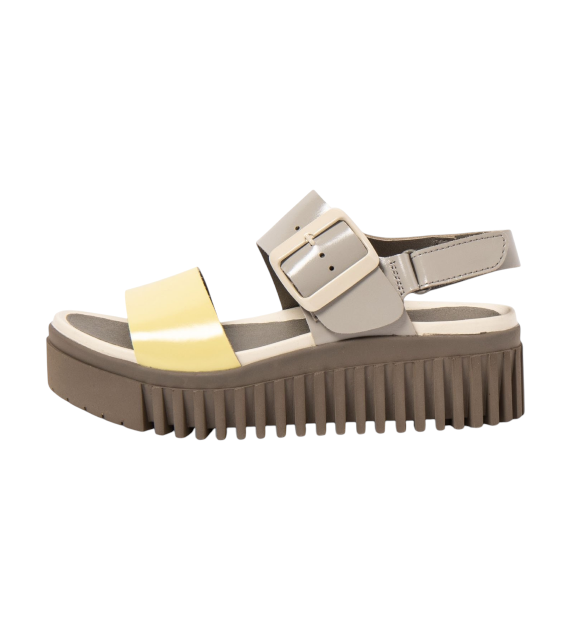 Art für Damen. 1157831GH003_0MU Ledersandalen 1578 Brighton grau (42), 3 bis 5 cm, Schnalle, Lässig, Mehrfarbig