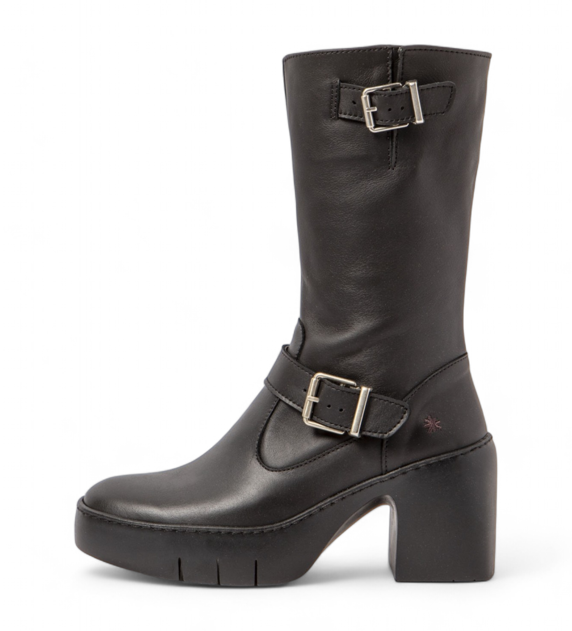Art für Damen. 116571101003_001 Lederstiefel 1657 schwarz (41), 3 bis 5 cm, Reißverschluss, Lässig