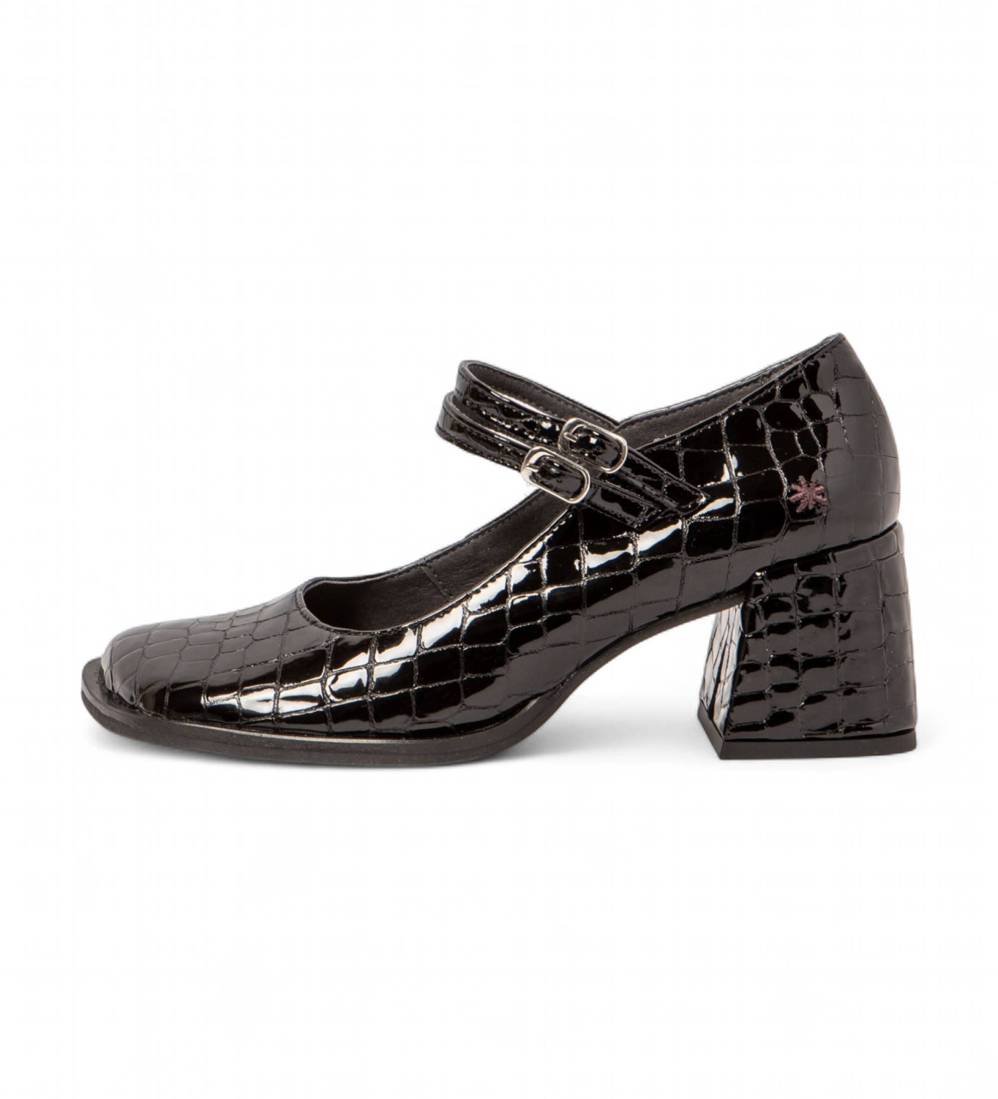 Art für Damen. 117041201003_001 Lederschuhe 1704 Verona schwarz (38), 5 bis 8 cm, Schnalle, Lässig
