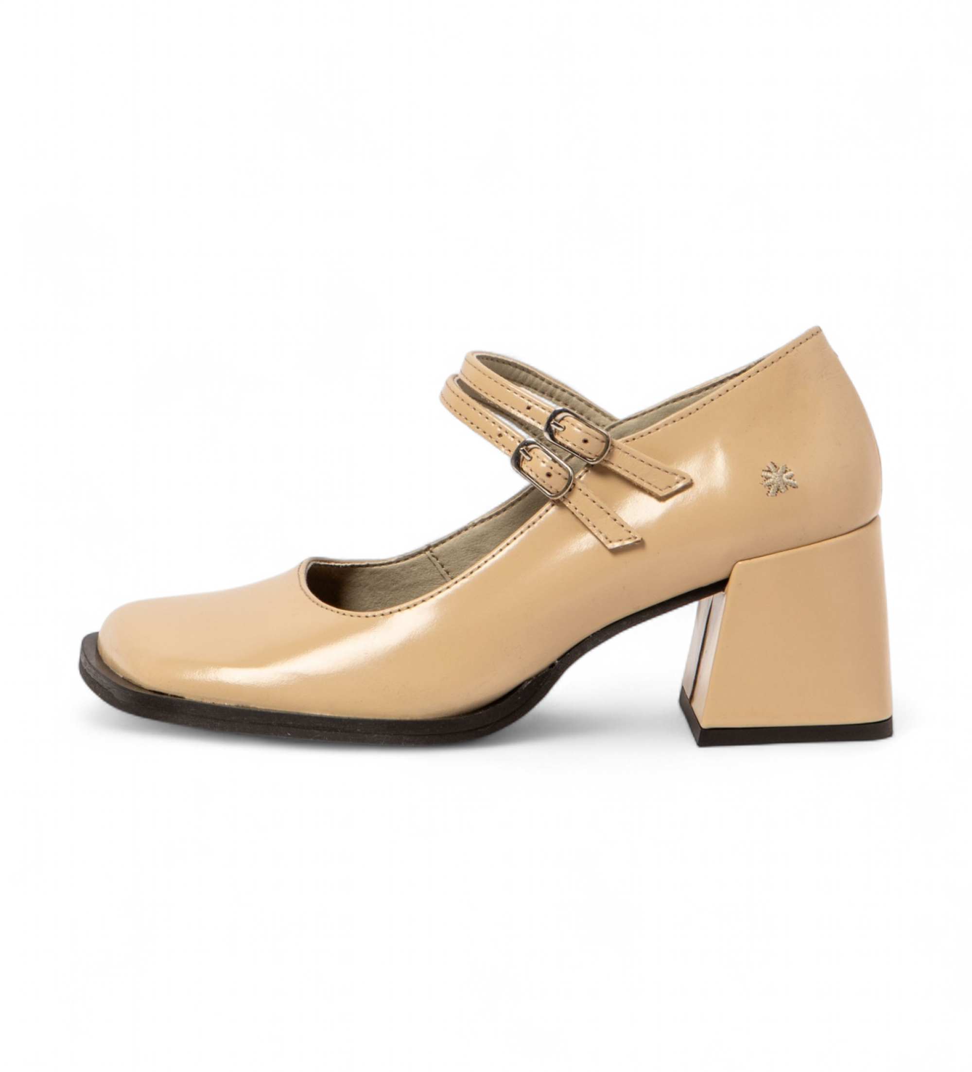 Art für Damen. 1170411KH003_082 1704 Verona beige Schuhe (38), Leder, 5 bis 8 cm, Schnalle, Lässig, Party, Klassisch