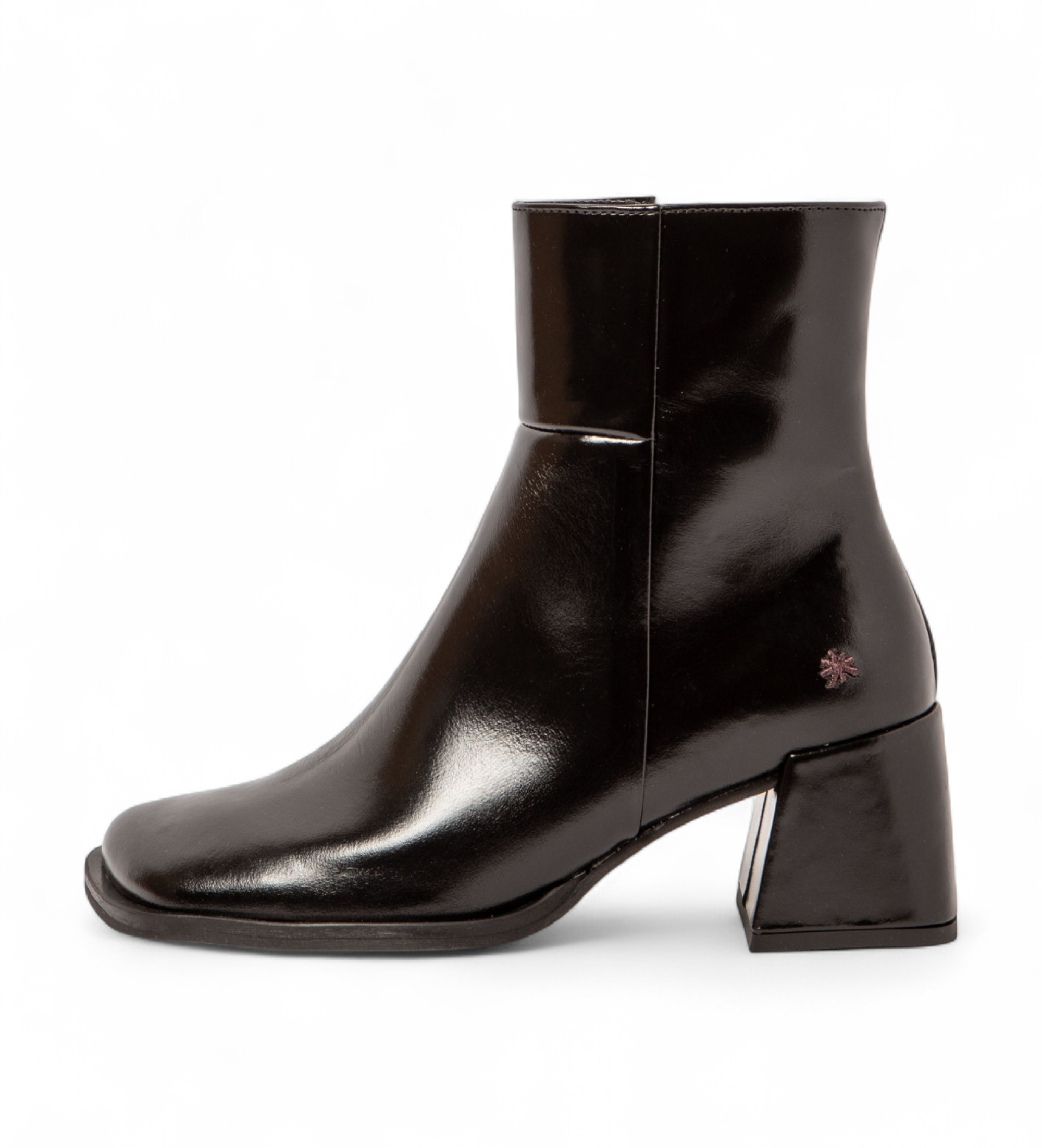 Art für Damen. 117061101003_001 Lederstiefeletten 1706 Verona schwarz (37), 5 bis 8 cm, Reißverschluss, Lässig