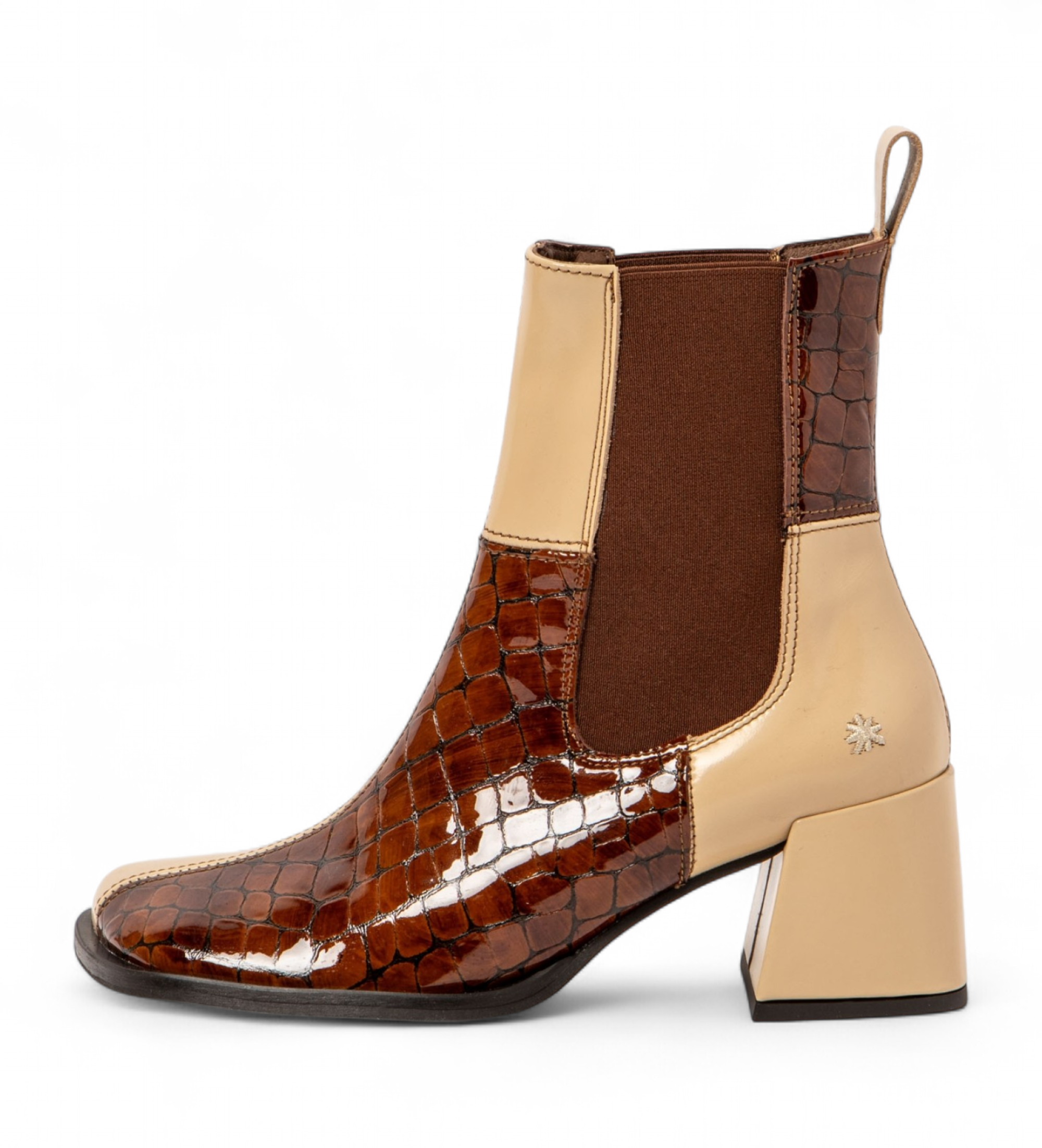 Art für Damen. 1170711F6003_0MU Lederstiefeletten 1707 mehrfarbig (39), 3 bis 5 cm, Keine, Lässig