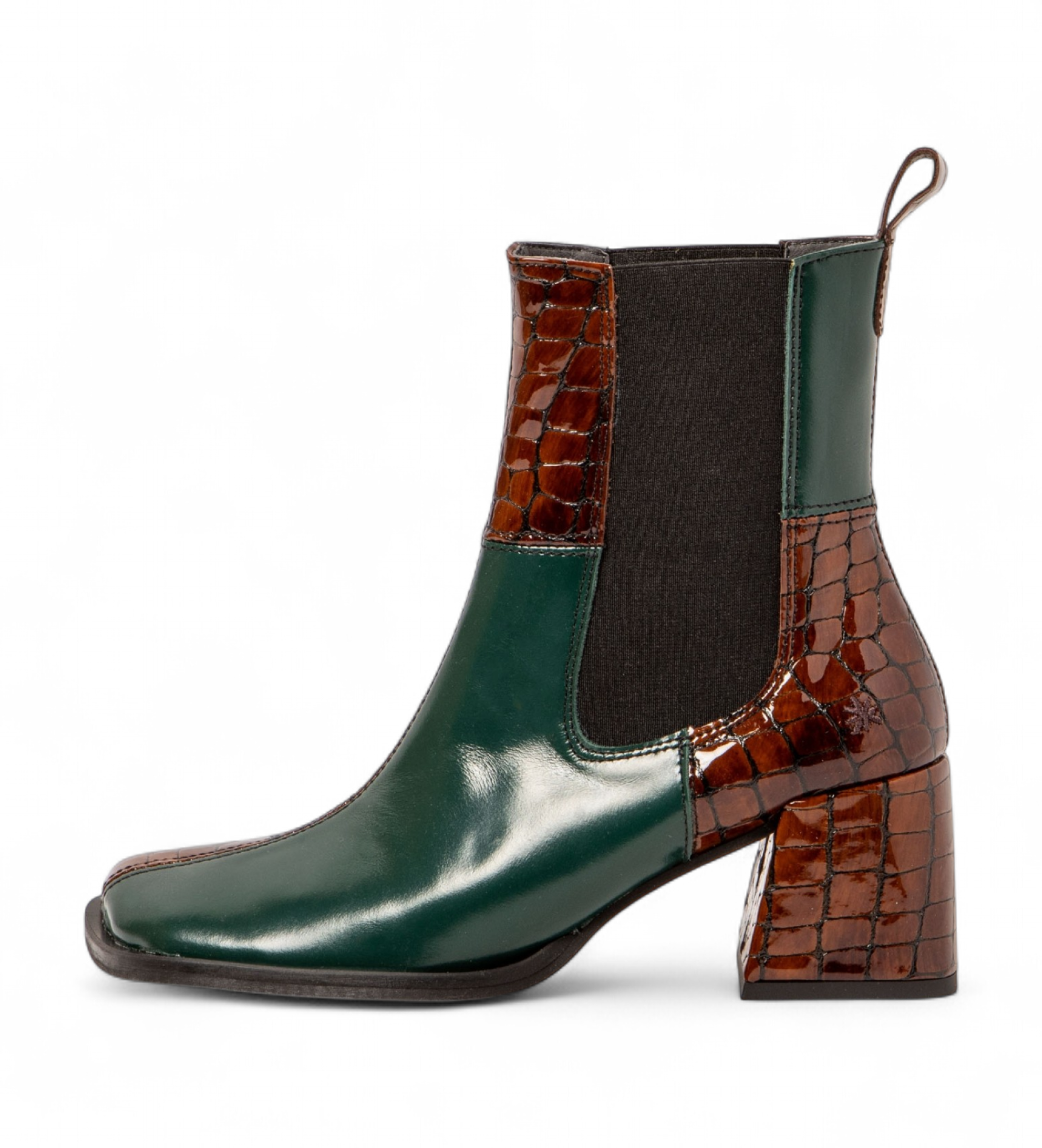 Art für Damen. 1170711F5003_0MU Leder-Stiefeletten 1707 Verona grün (39), 5 bis 8 cm, Keine, Lässig