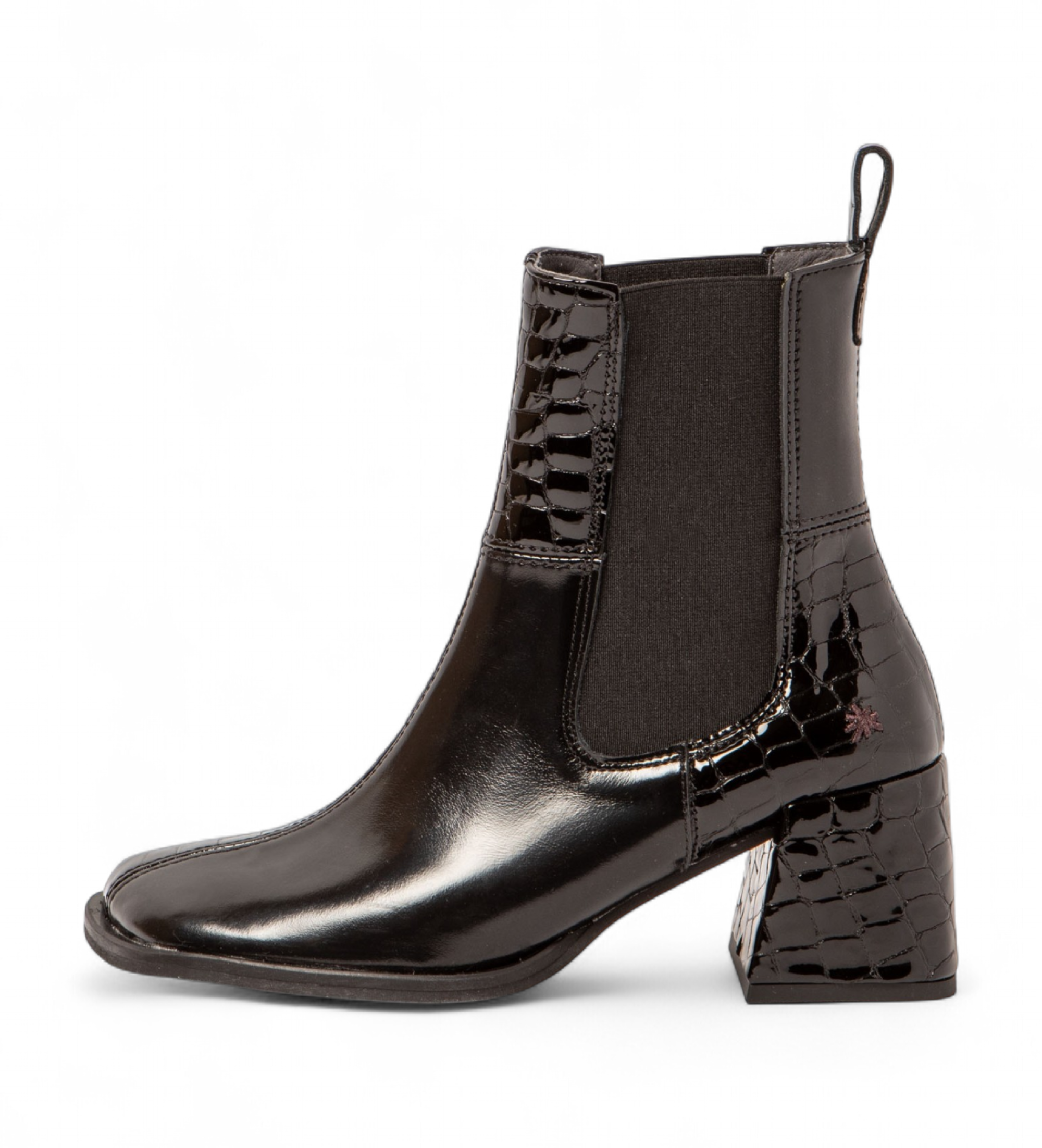 Art für Damen. 117071128003_0MU Lederstiefeletten 1707 Verona schwarz (41), 5 bis 8 cm, Keine, Lässig