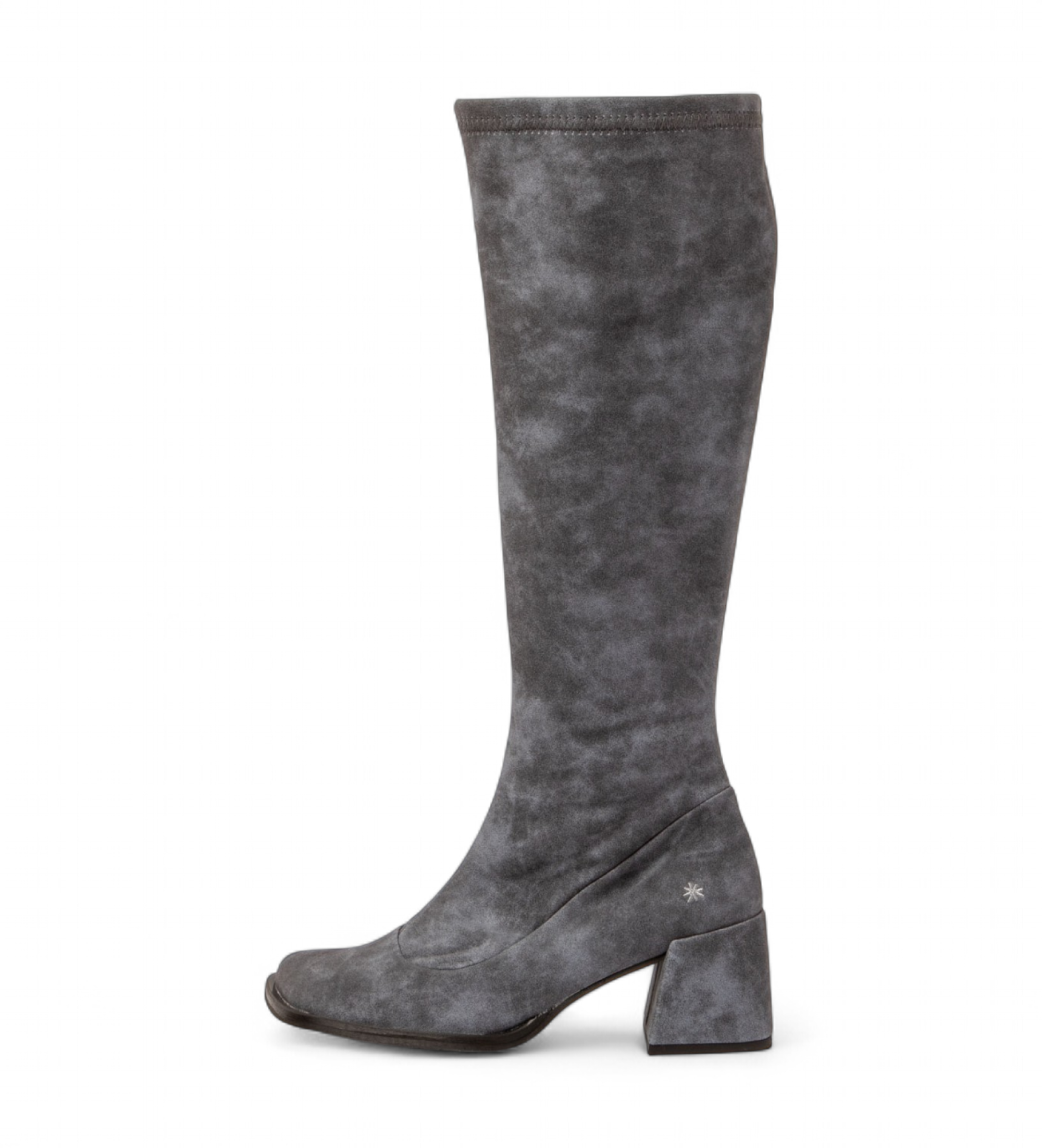Art für Damen. 117081118003_0B0 Lederstiefel 1708 Verona blau (39), 3 bis 5 cm, Reißverschluss, Lässig
