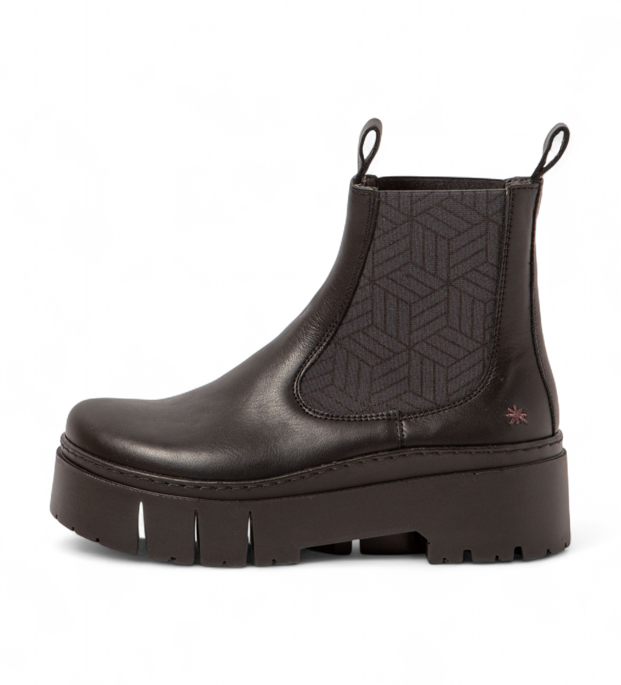 Art für Damen. 117661101003_001 Leder-Stiefeletten 1766 Leeds schwarz (37), 3 bis 5 cm, Keine, Lässig