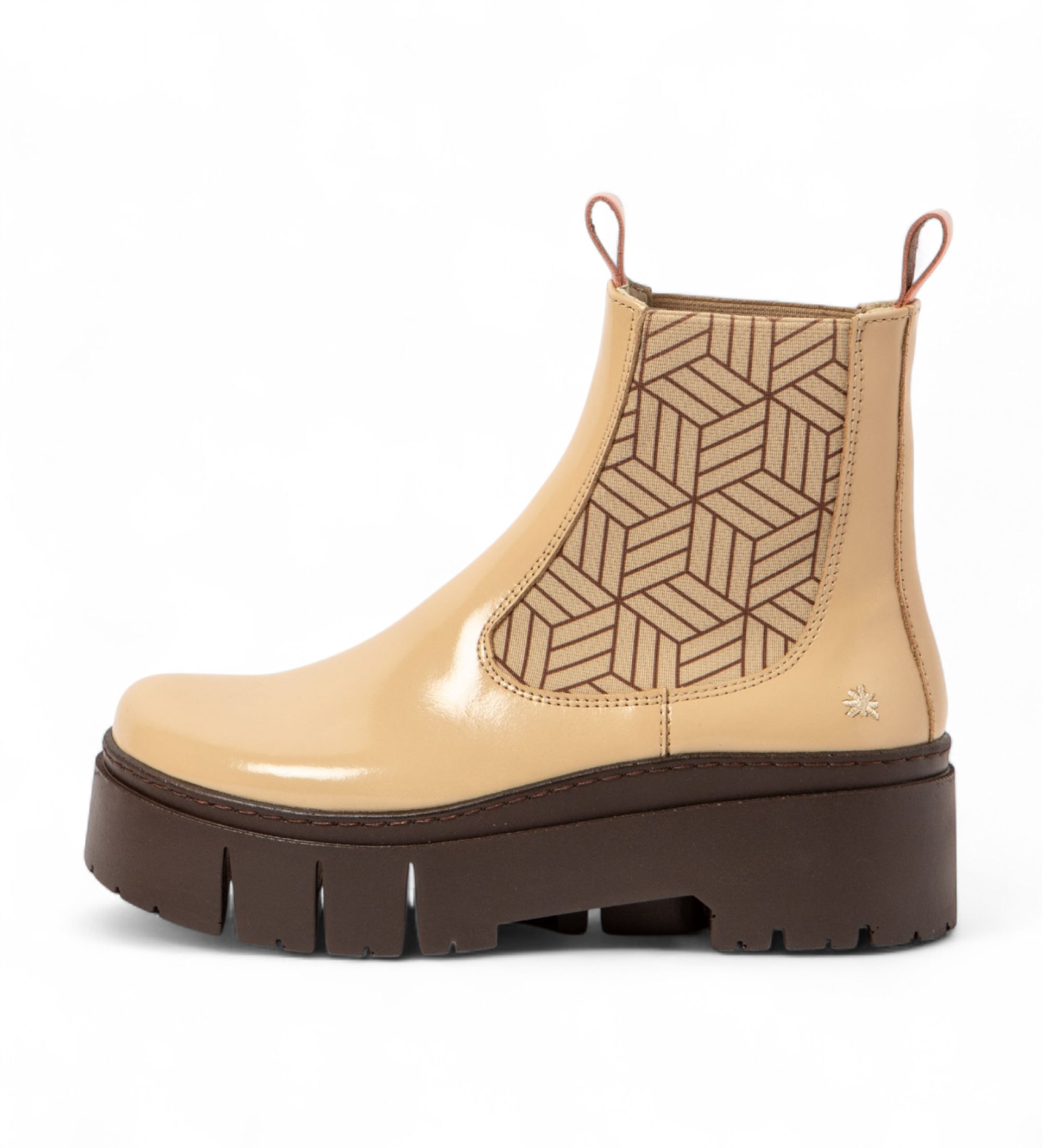 Art für Damen. 1176612F4003_0MU Leder-Stiefeletten 1766 Leeds beige (40), 3 bis 5 cm, Keine, Lässig