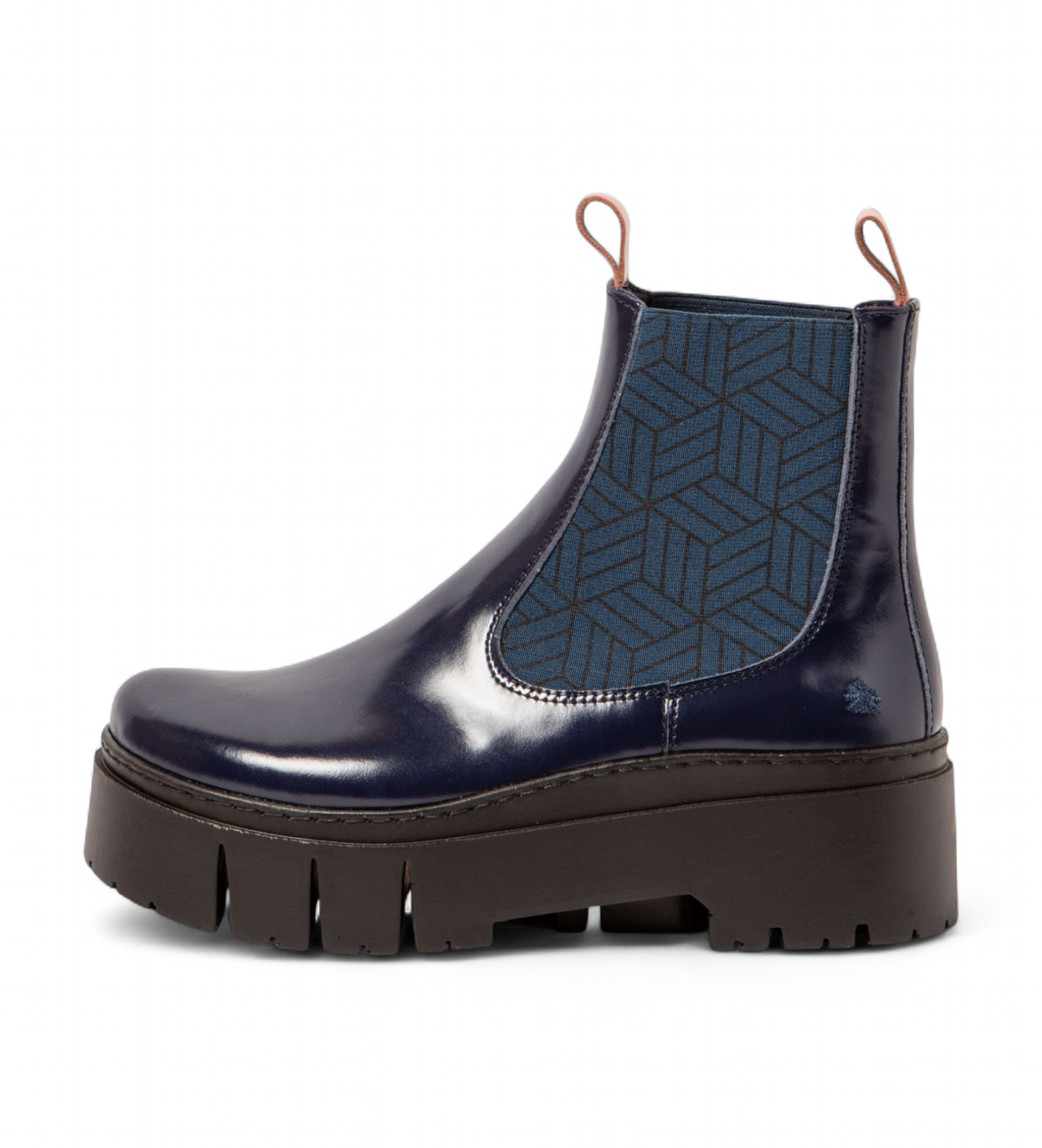Art für Damen. 1176612ZR003_0B0 Leder-Stiefeletten 1766 Leeds navy (40), 3 bis 5 cm, Keine, Lässig, Marine