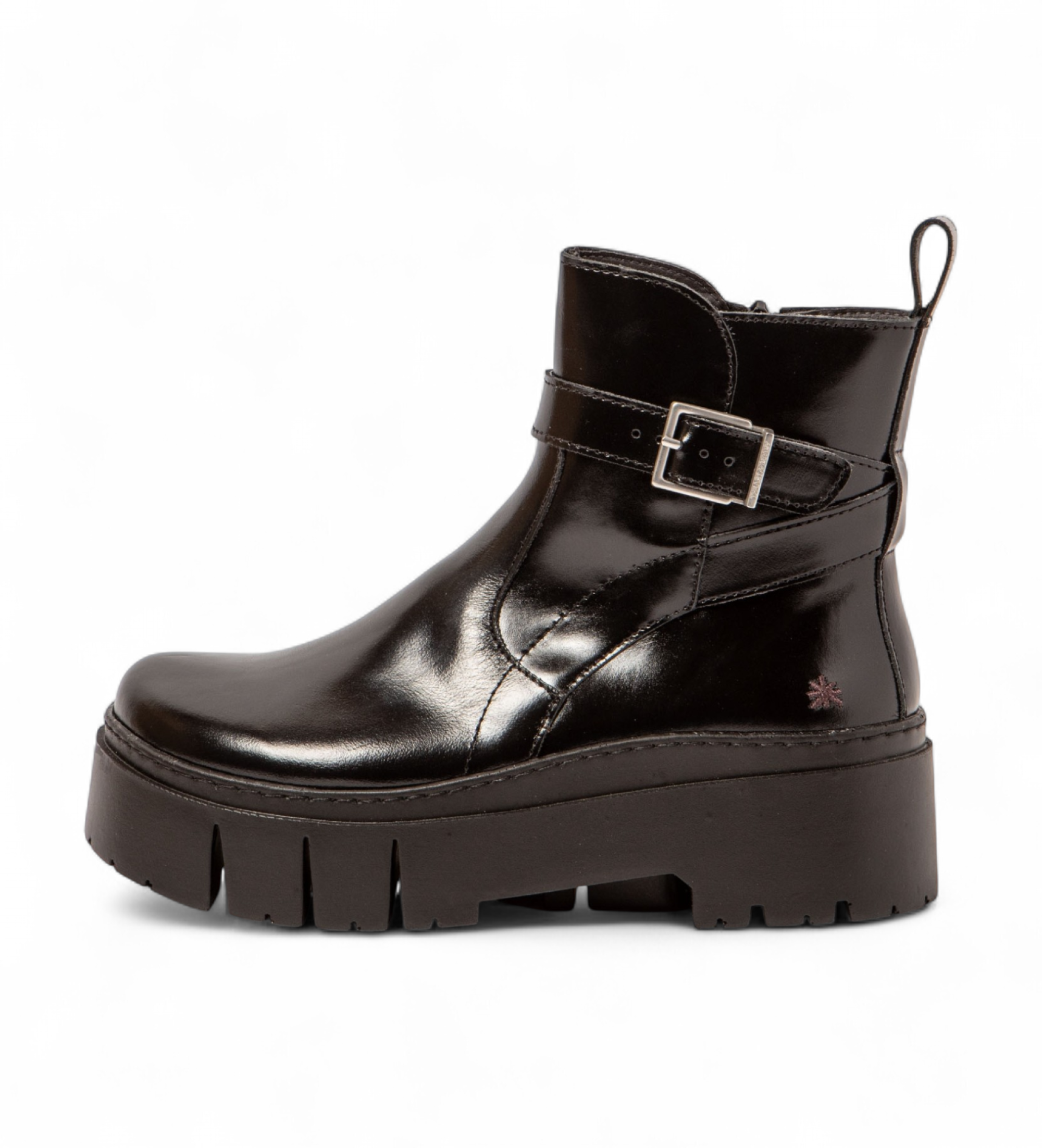 Art für Damen. 117951201003_001 Lederstiefeletten 1795 Leeds schwarz (38), 3 bis 5 cm, Reißverschluss, Lässig