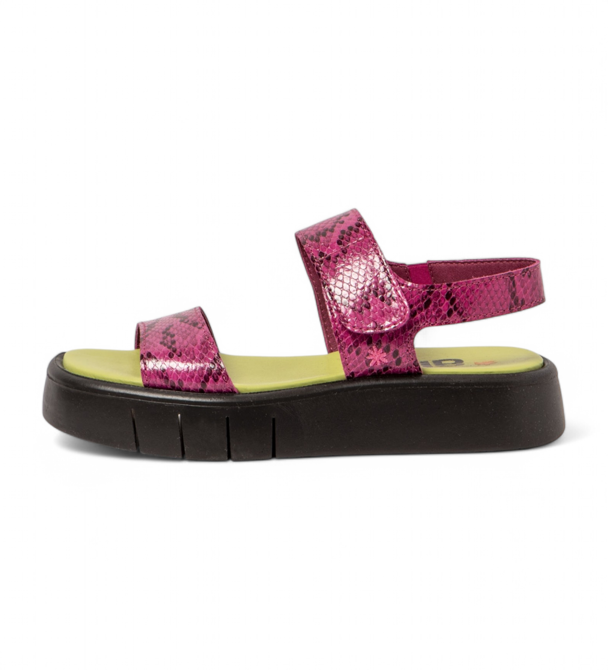 Art für Damen. 11854F4O8003_043 Ledersandalen 1854F Malaga rosa (41), 3 bis 5 cm, Klettverschluss, Lässig