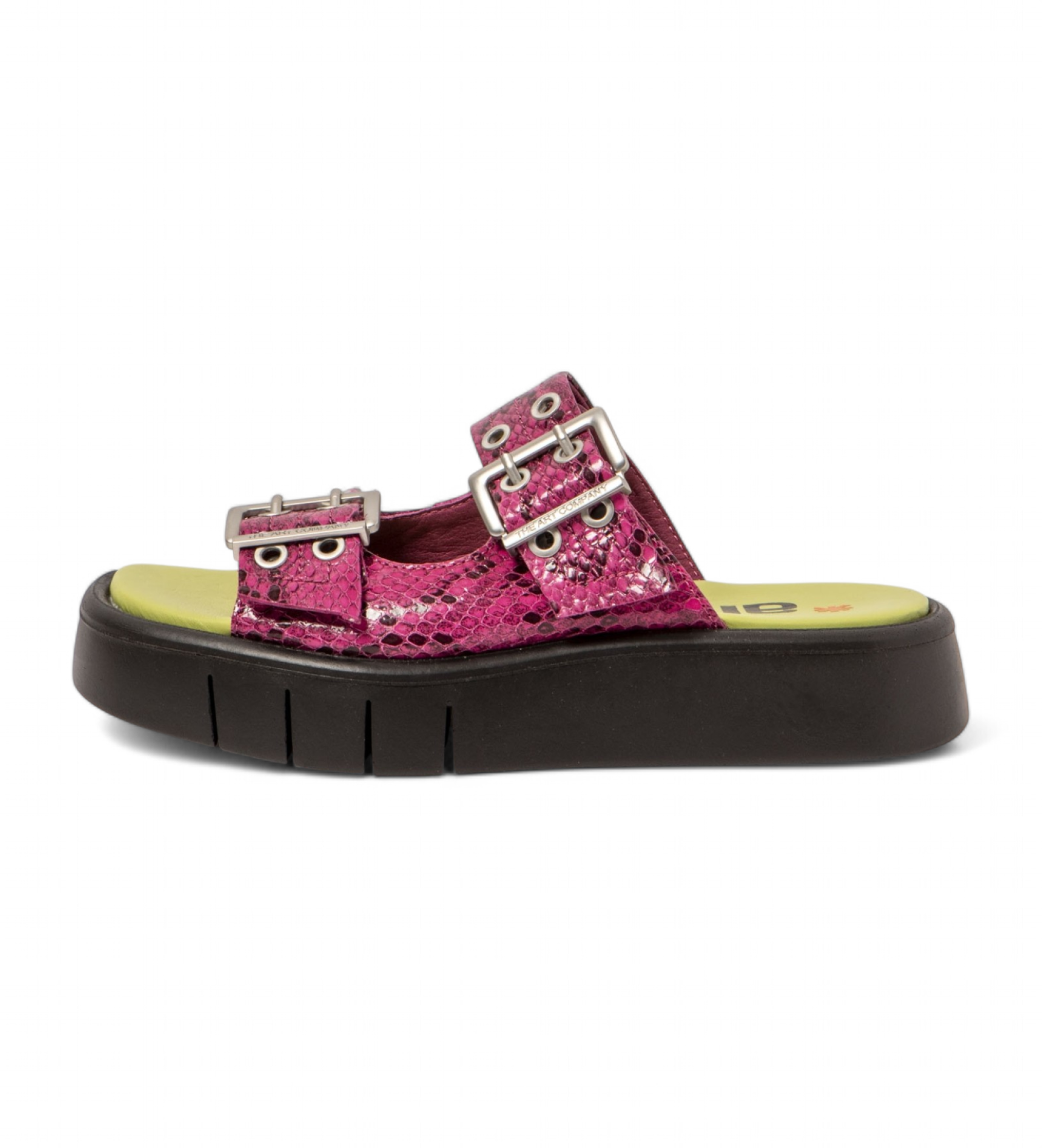 Art für Damen. 1185812O8003_043 Ledersandalen 1858 Malaga rosa (37), 3 bis 5 cm, Schnalle, Lässig