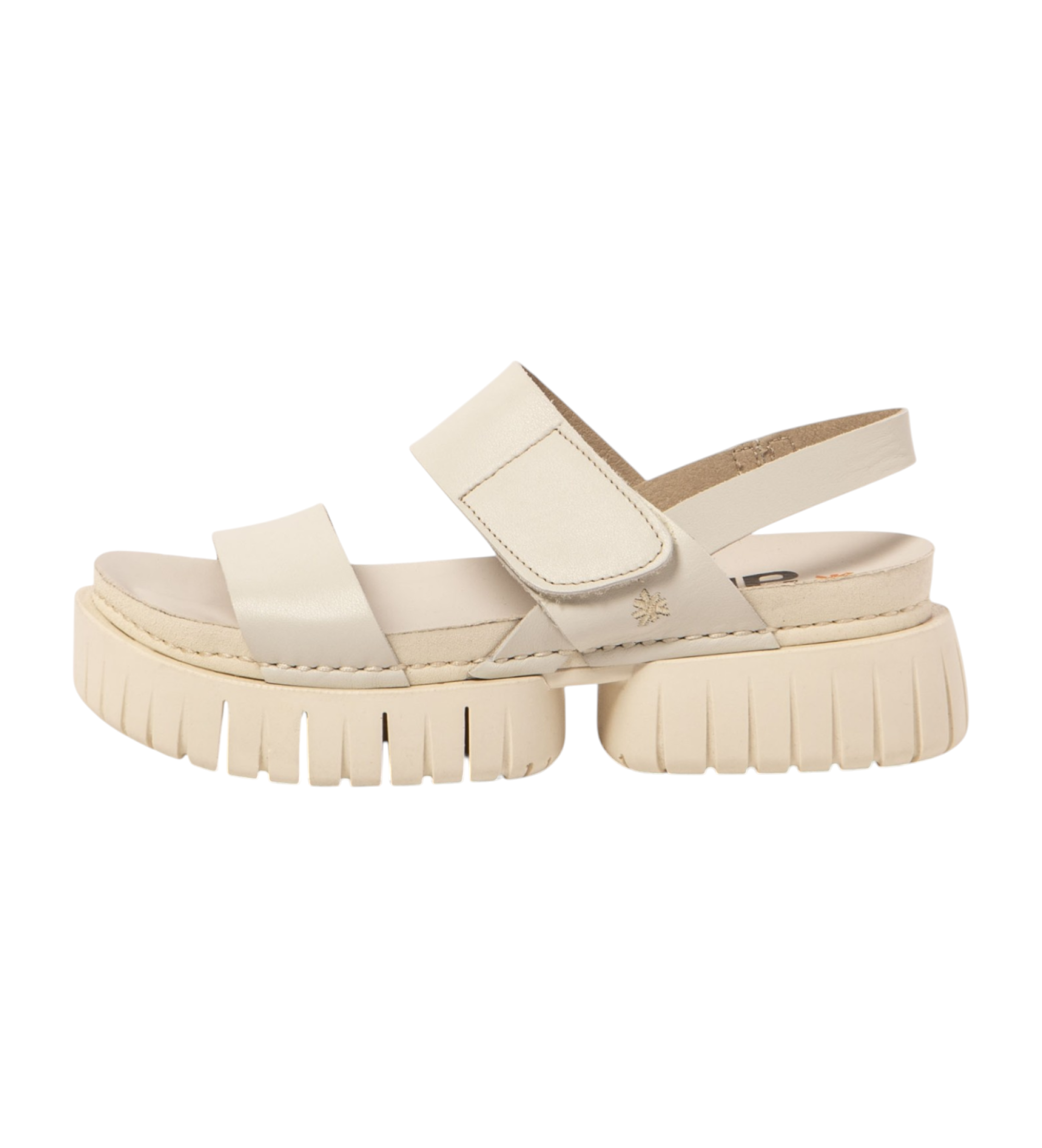 Art für Damen. 1188111XP003_020 Ledersandalen 1881 Madeira beige (39), 3 bis 5 cm, Klettverschluss, Lässig