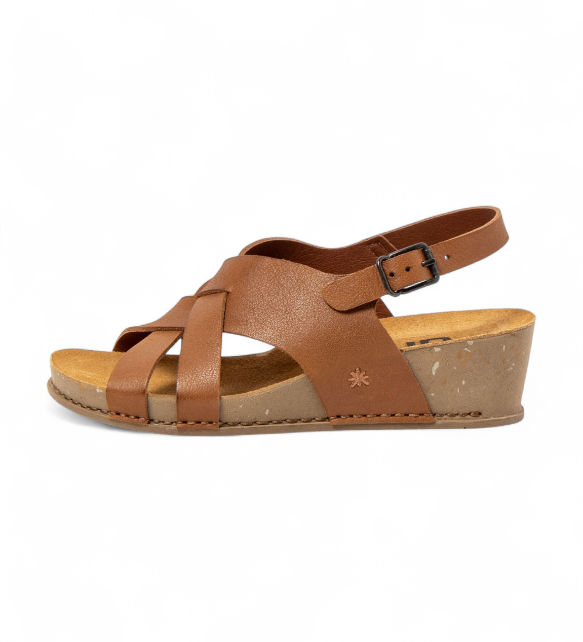 Artvoor vrouwen. 119341123003_023 Leren sandalen 1934 Live bruin (41), Leer, 3 tot 5 cm, Gesp, Casual
