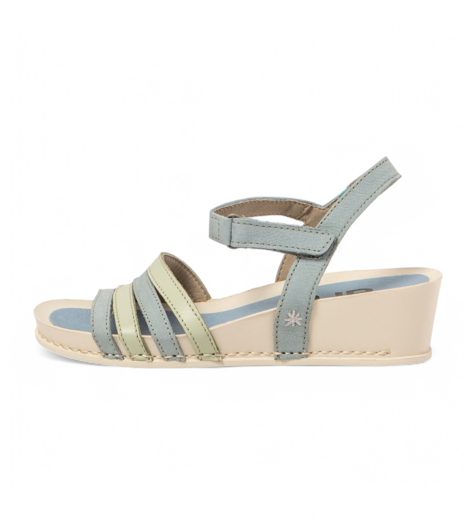 Art für Damen. 1194312Y6003_0MU Ledersandalen 1943 I Imagine mehrfarbig (40), 3 bis 5 cm, Klettverschluss, Lässig
