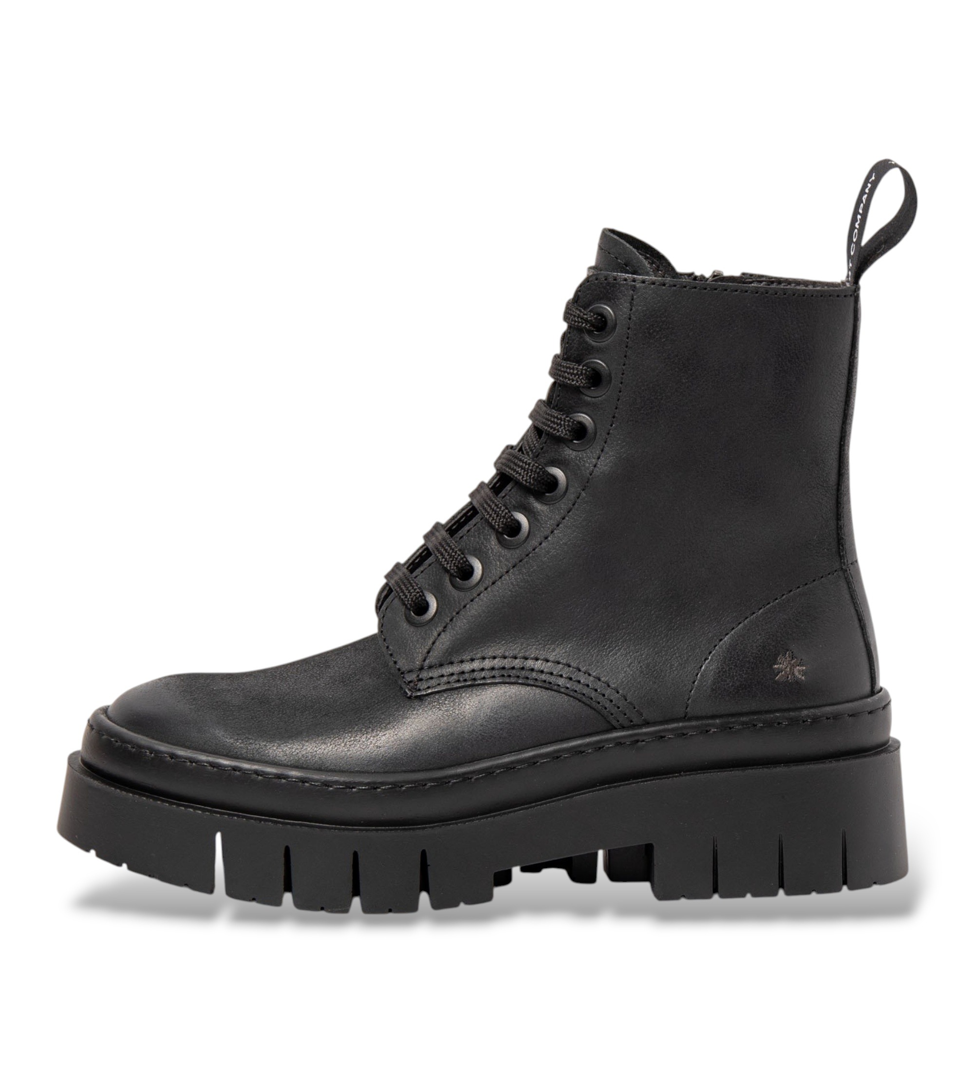 Art für Damen. 119531501003_001 Lederstiefeletten 1953 Antwerpen schwarz (40), 3 bis 5 cm, Reißverschluss, Lässig