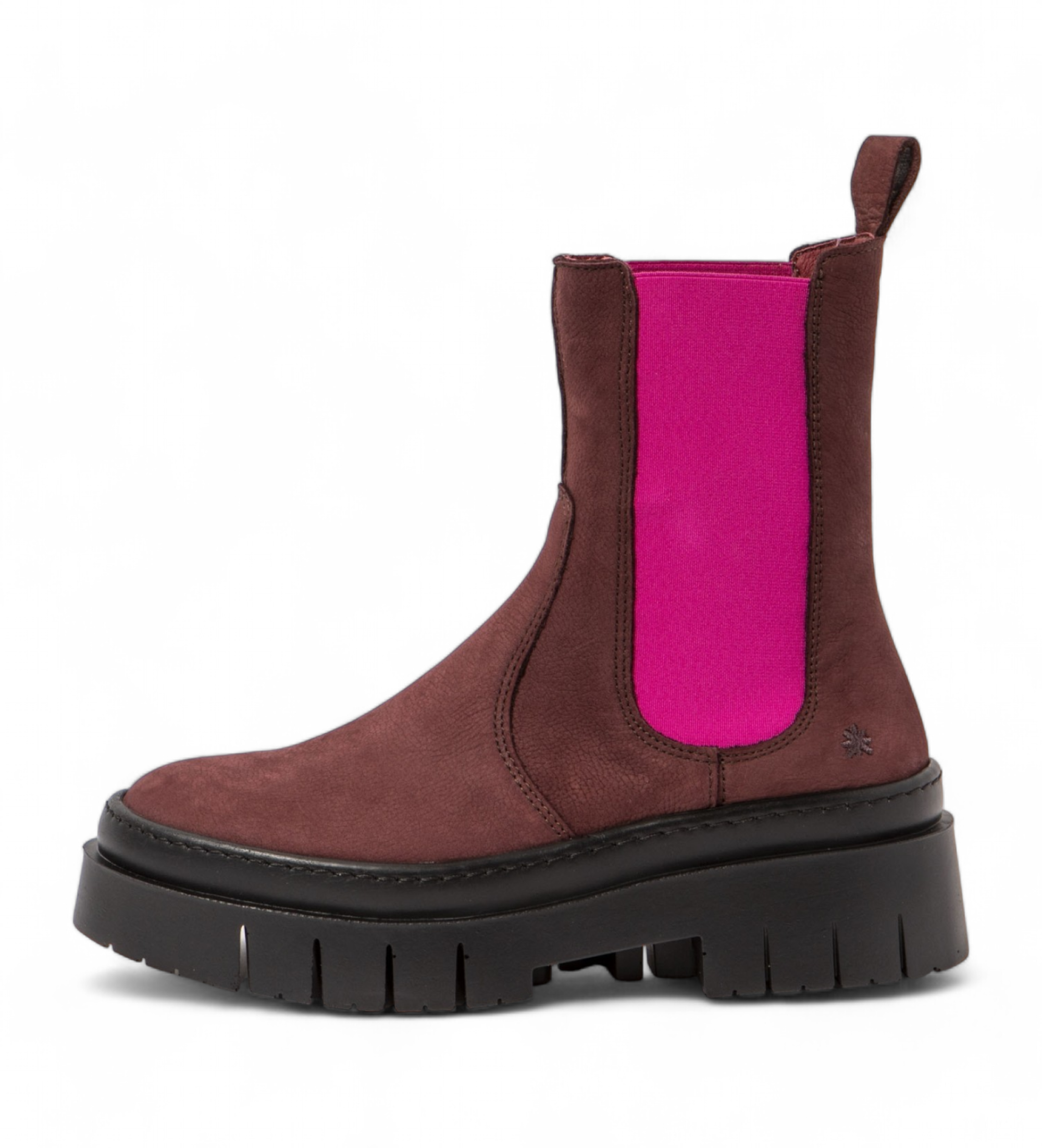 Art für Damen. 1195412WR003_008 Lederstiefeletten 1954 Amberes Bordeaux (41), Wohnung, Keine, Lässig