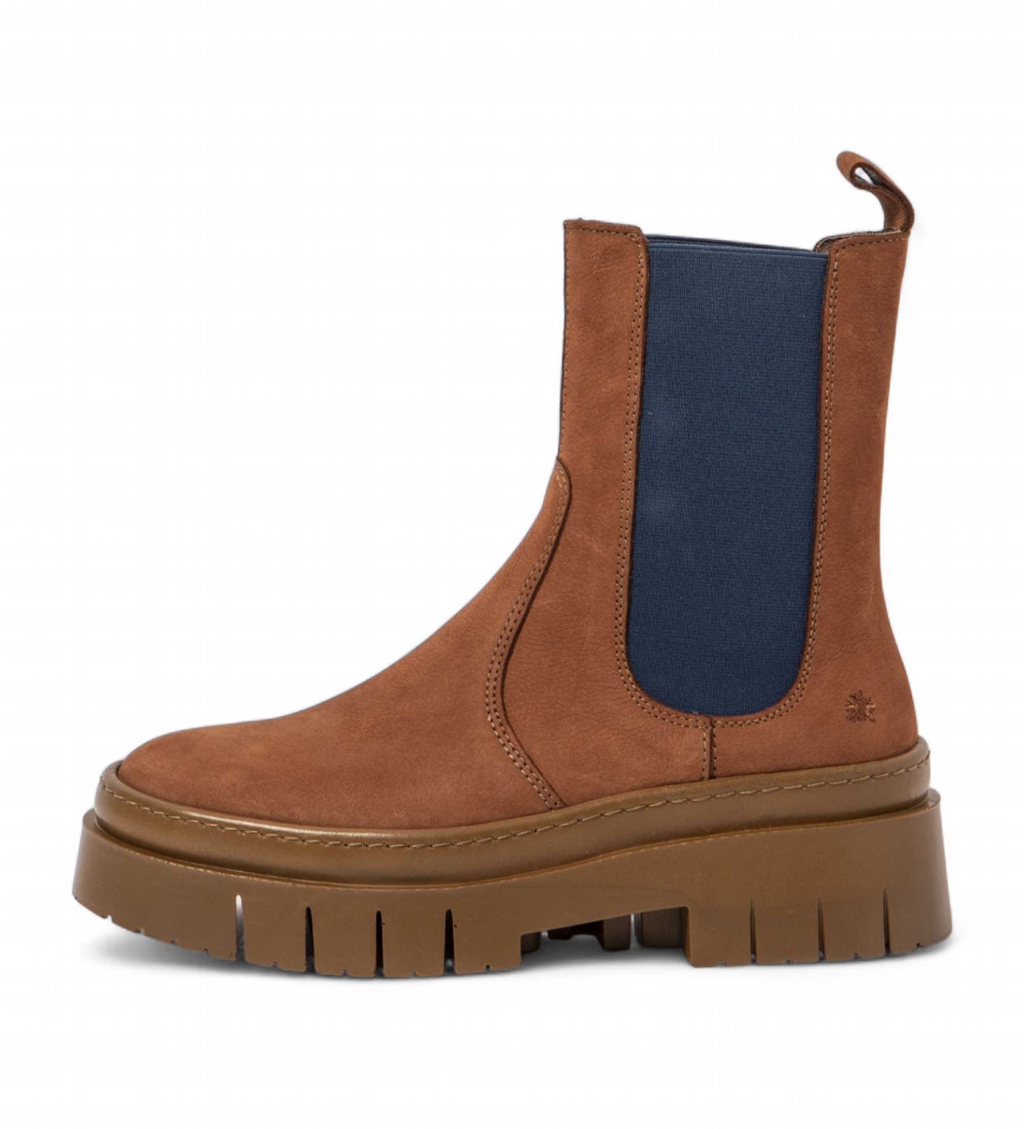 Art für Damen. 1195412WP003_023 Braune Lederstiefeletten 1954 (41), 3 bis 5 cm, Keine, Lässig