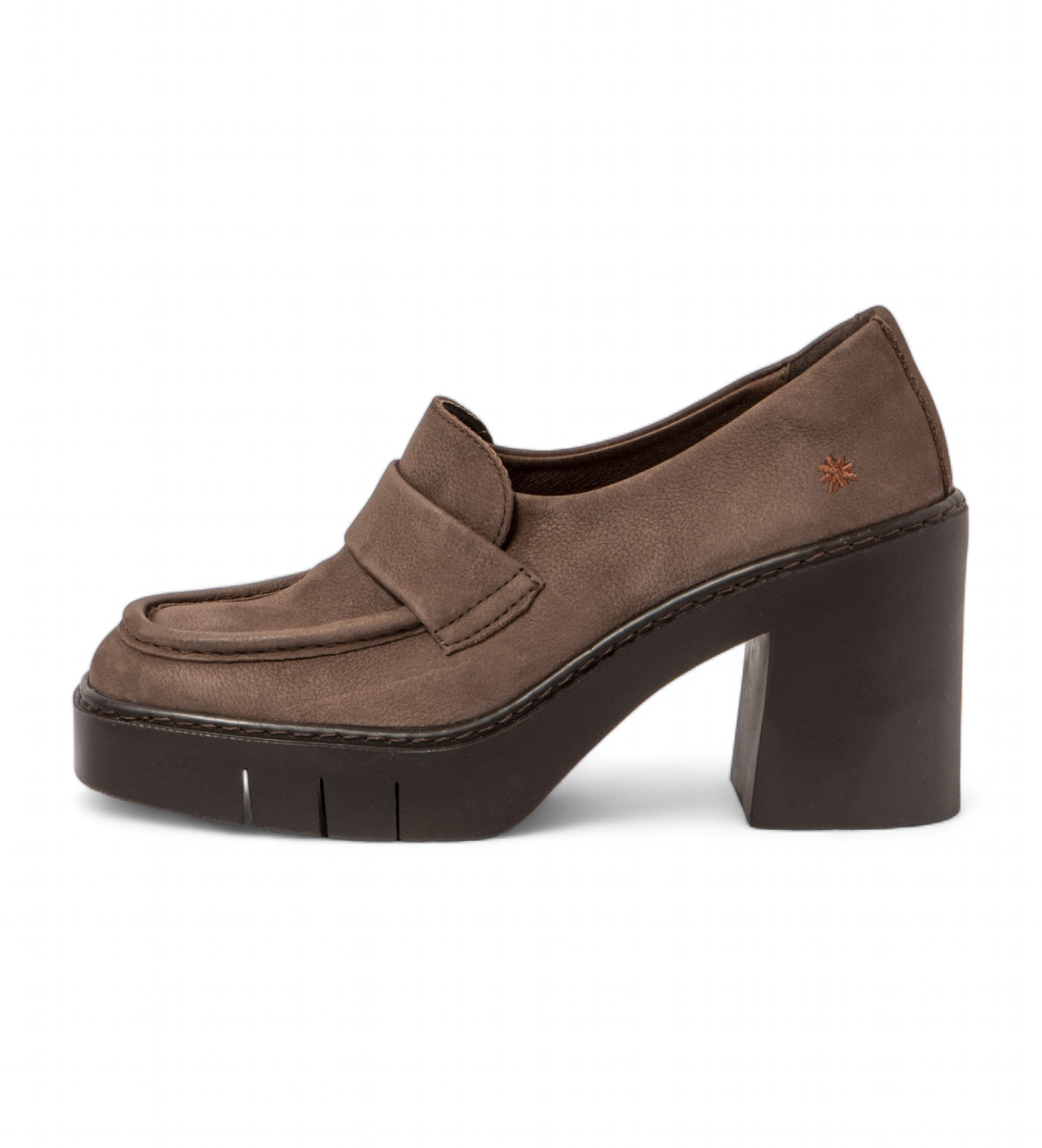 Art für Damen. 119721312003_012 Mokassins aus braunem Leder 1972 (36), 8 bis 10 cm, Keine, Lässig