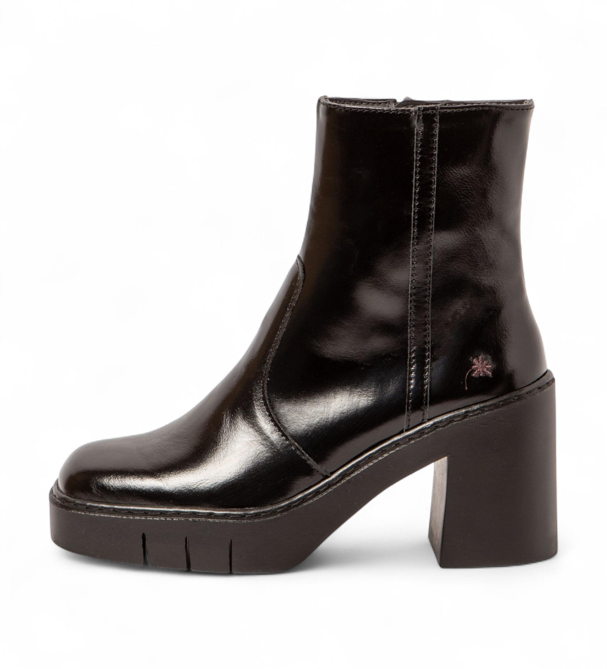 Art für Damen. 1197413EO003_001 Lederstiefeletten 1974 Berna schwarz (41), 5 bis 8 cm, Reißverschluss, Lässig
