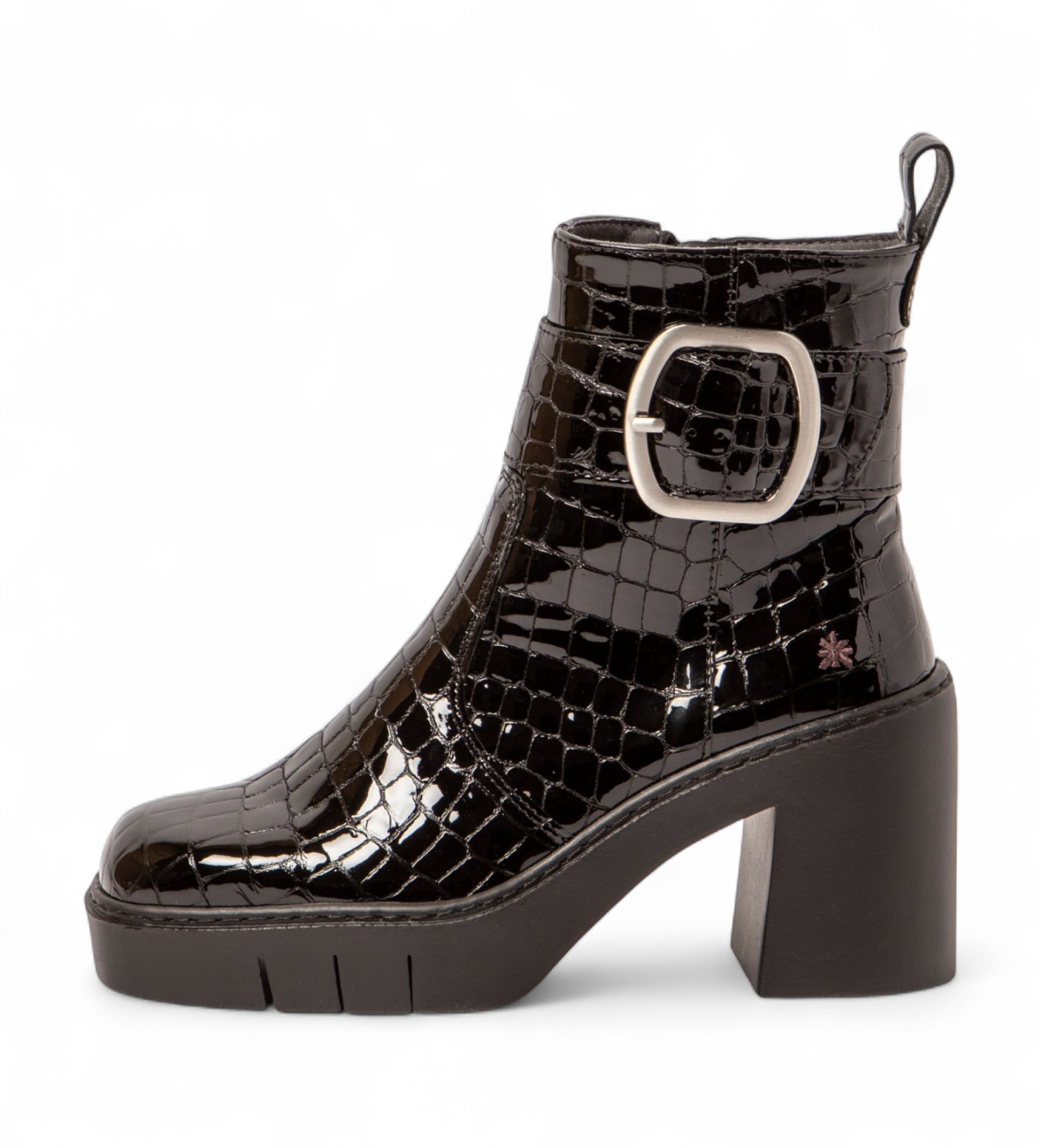 Art für Damen. 119791201003_001 Lederstiefeletten 1979 Berna schwarz (39), 5 bis 8 cm, Reißverschluss, Lässig