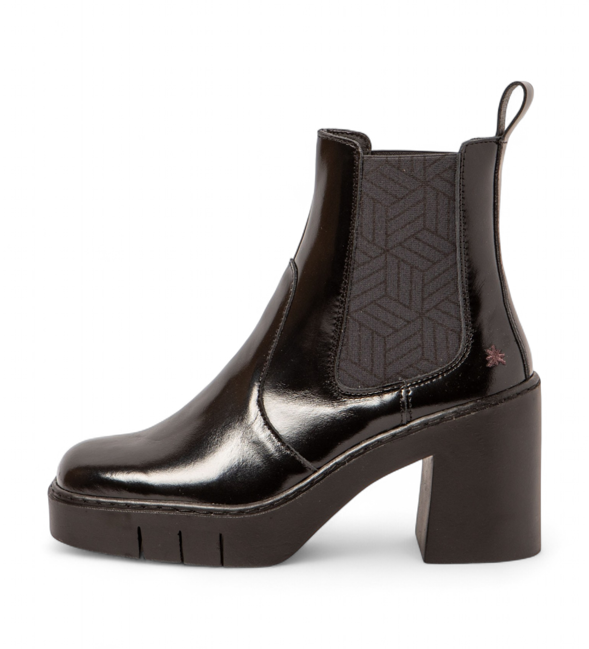 Art für Damen. 119831101003_001 Lederstiefeletten 1983 Berna schwarz (40), 5 bis 8 cm, Keine, Lässig