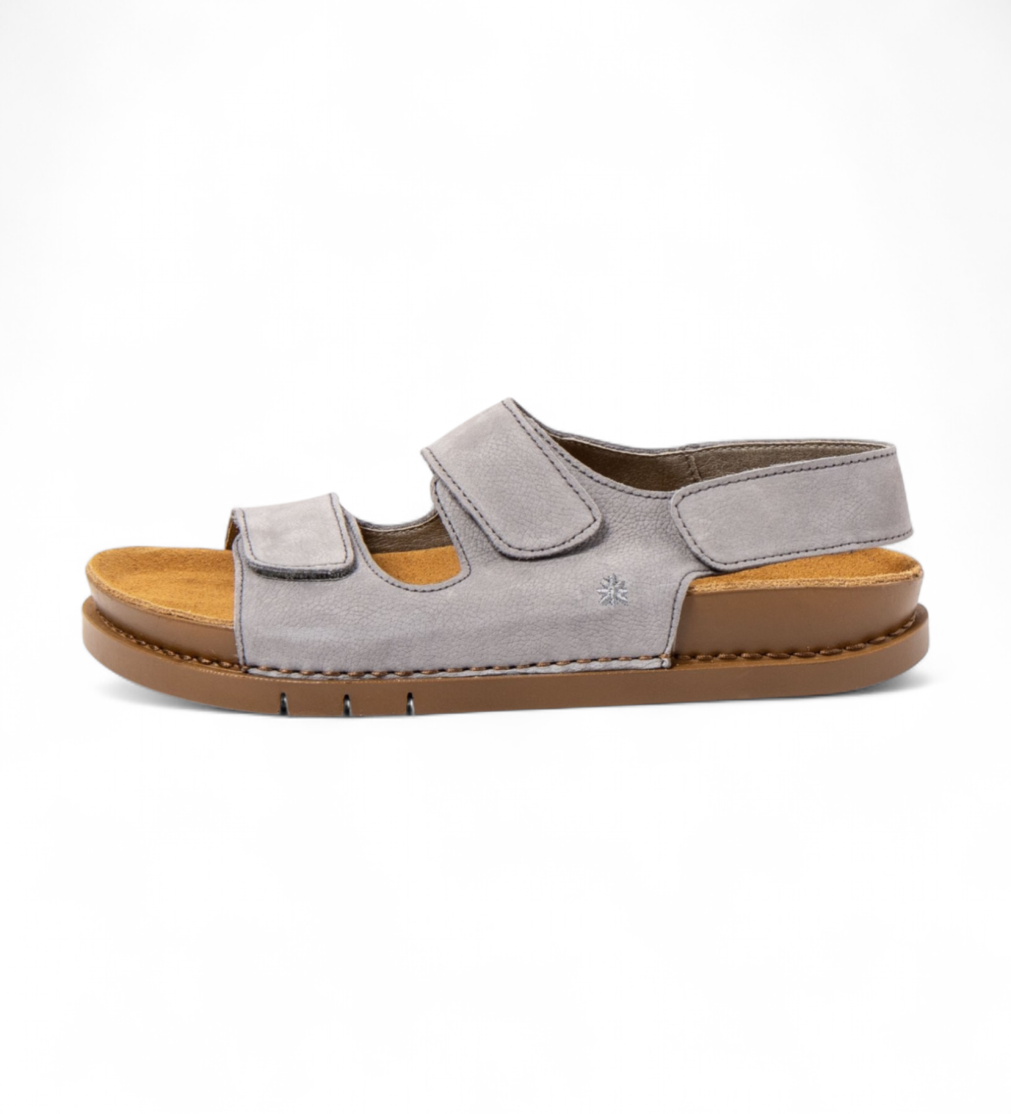 Artunisex. 120231150003_0B0 Leren sandalen 2023 Kassel blauw (36), Leer, Plat, Klittenband, Casual