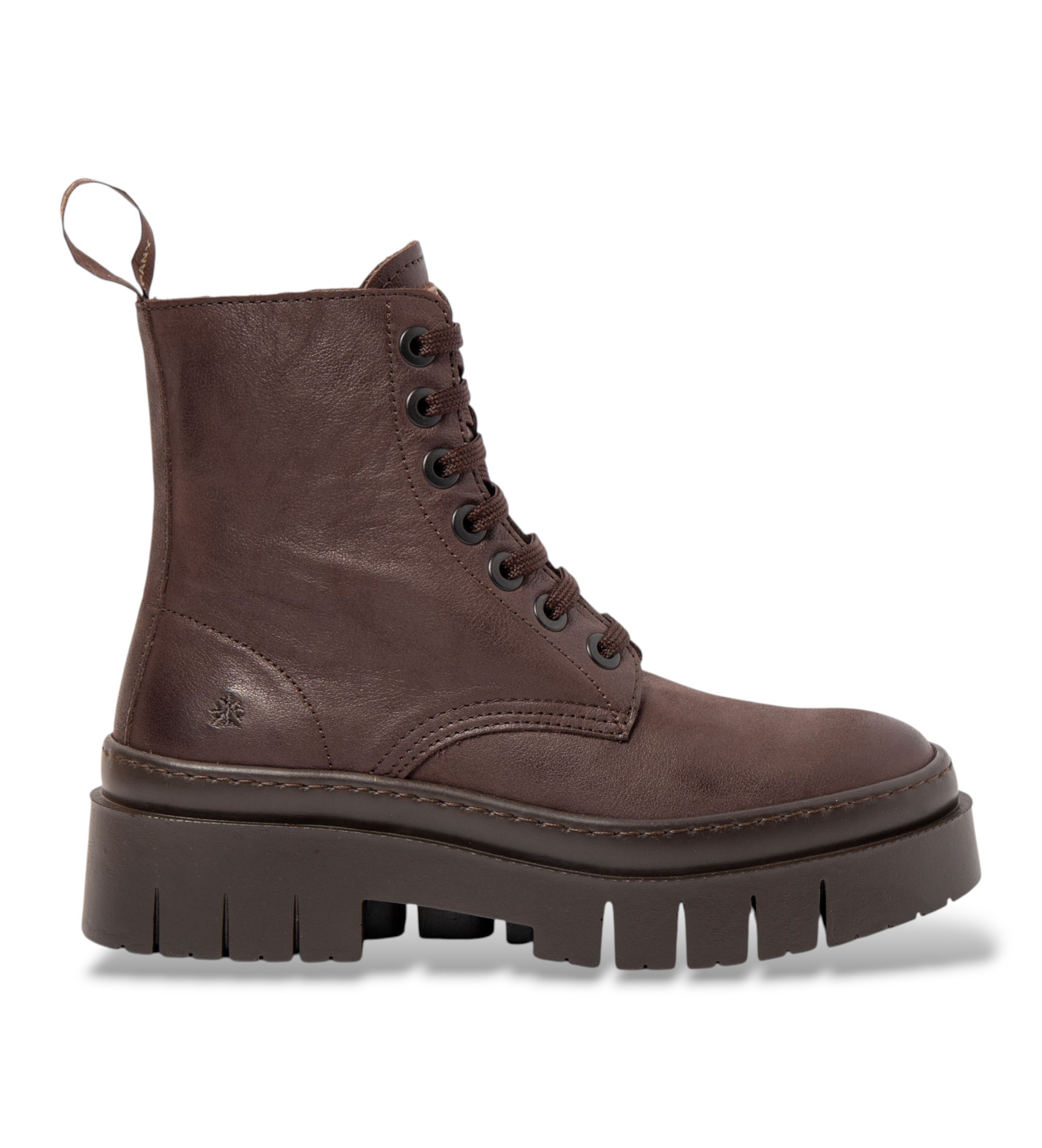 Art für Damen. 119531512003_012 Lederstiefeletten 1953 Amberes braun (37), 3 bis 5 cm, Reißverschluss, Lässig